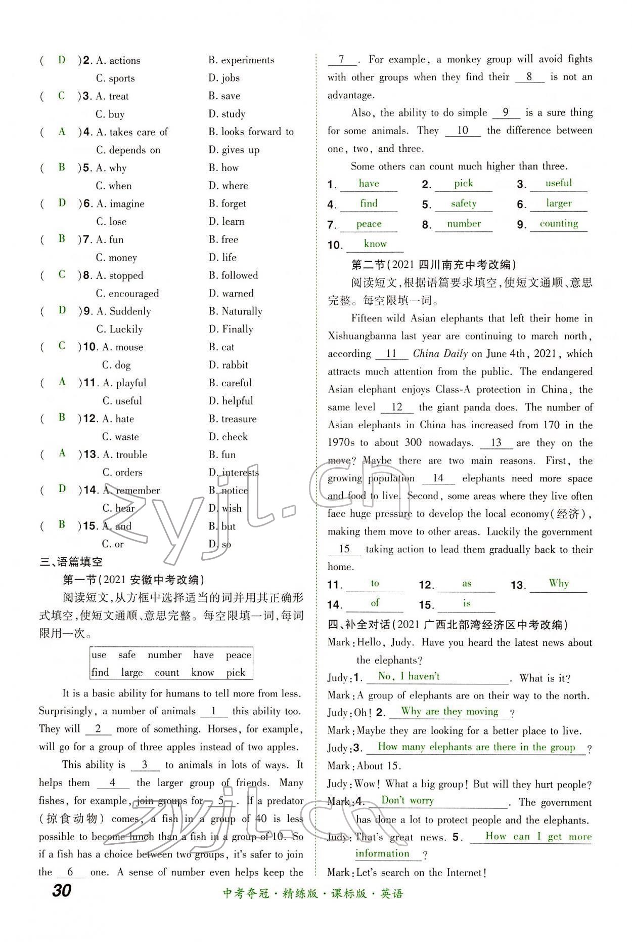 2022年国华教育中考夺冠英语中考课标版河南专版 第30页