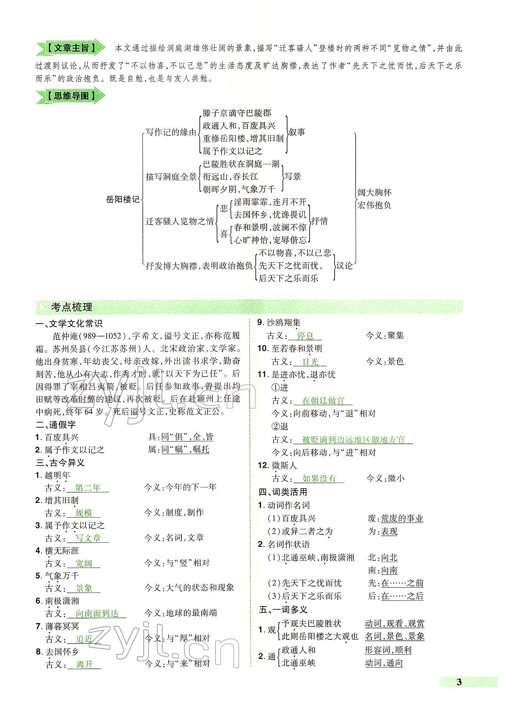 2022年国华教育中考夺冠语文河南专版 第3页