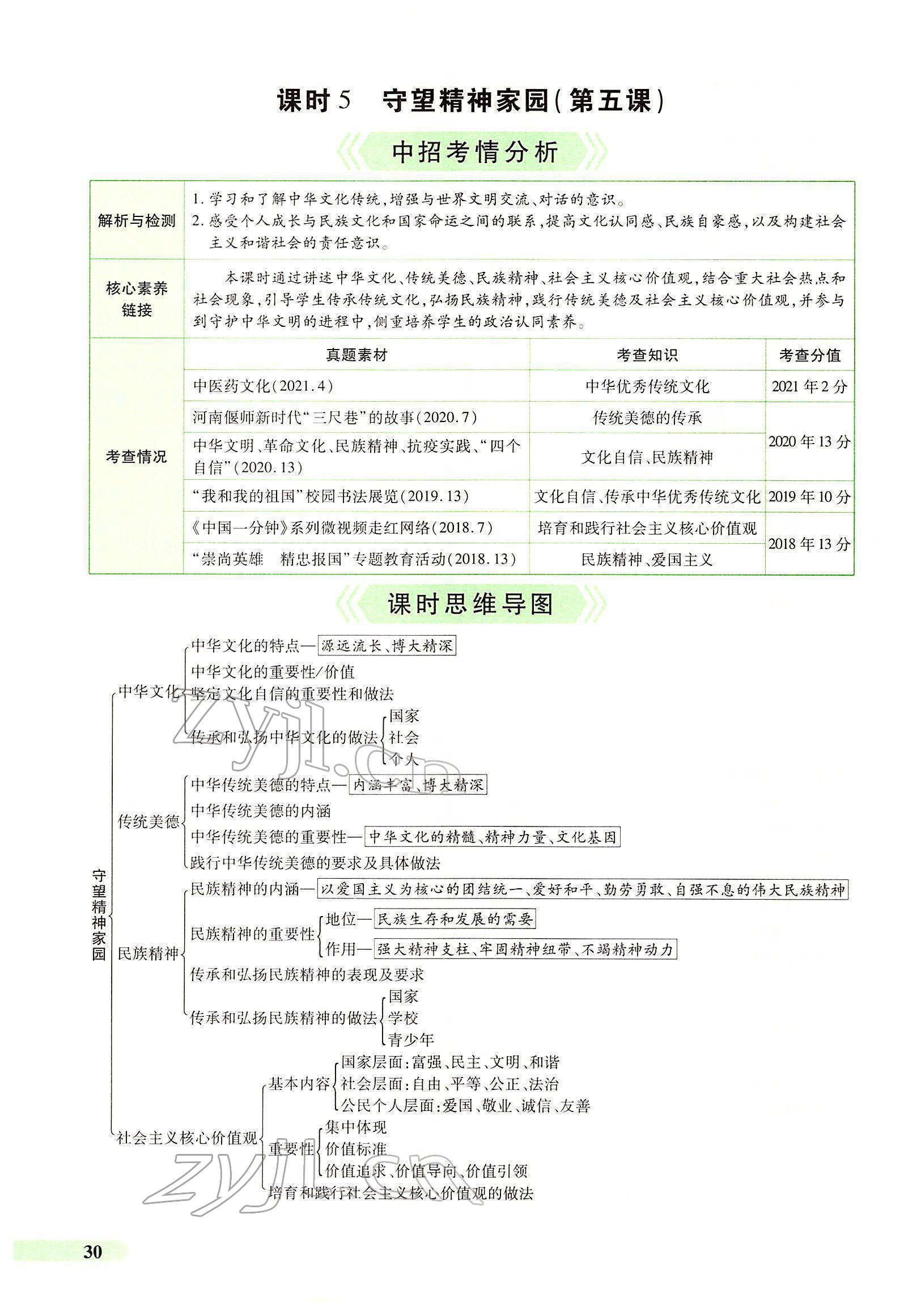 2022年国华教育中考夺冠道德与法治河南专版 第26页