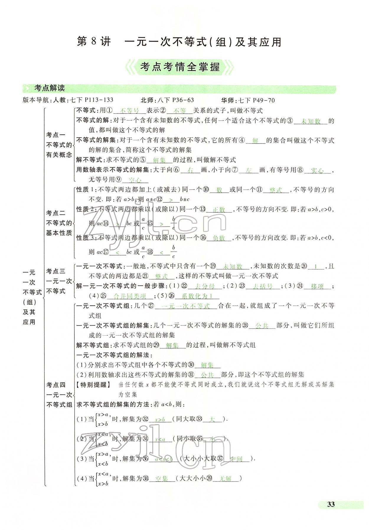 2022年国华教育中考夺冠数学河南专版 第29页