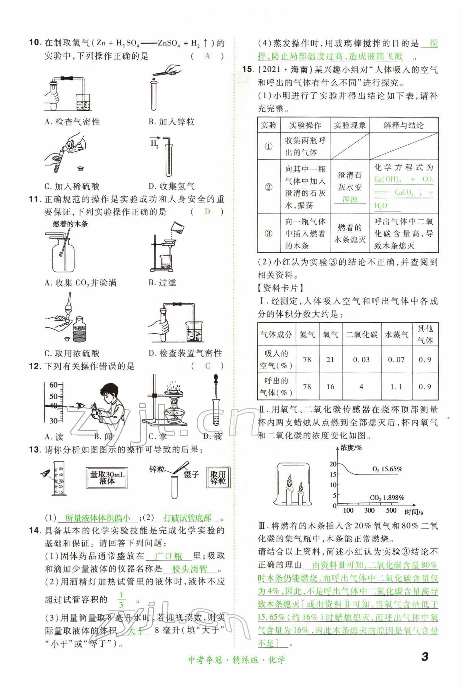 2022年国华教育中考夺冠化学河南专版 第3页