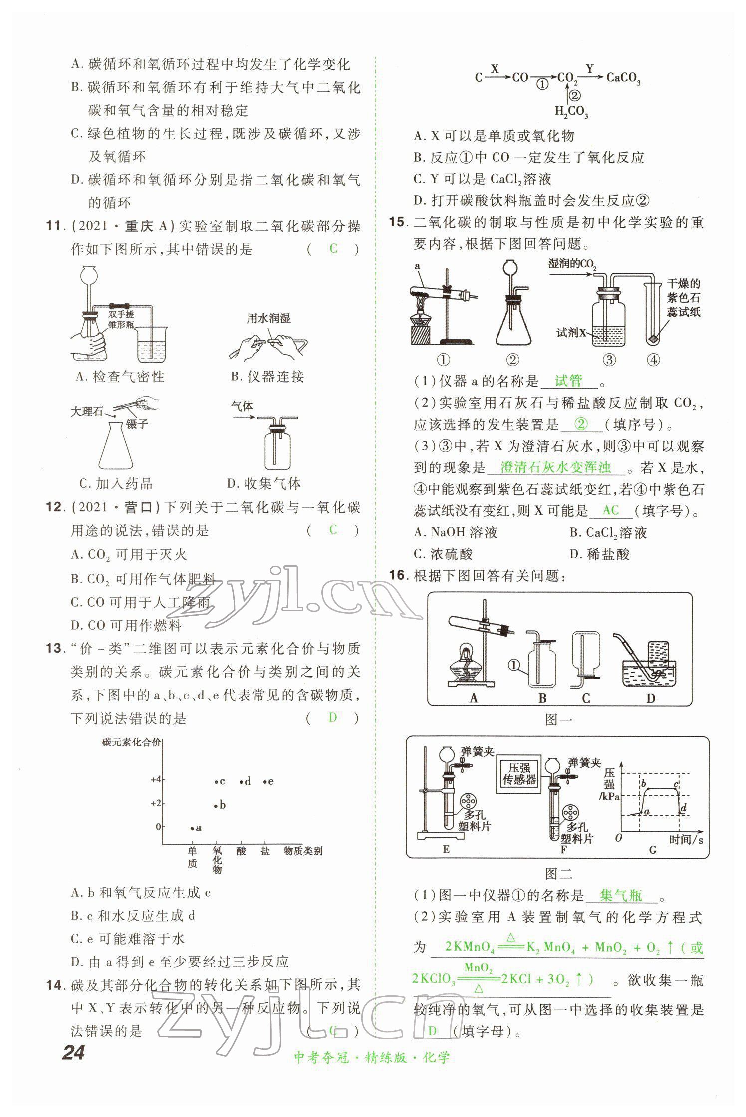 2022年国华教育中考夺冠化学河南专版 第24页