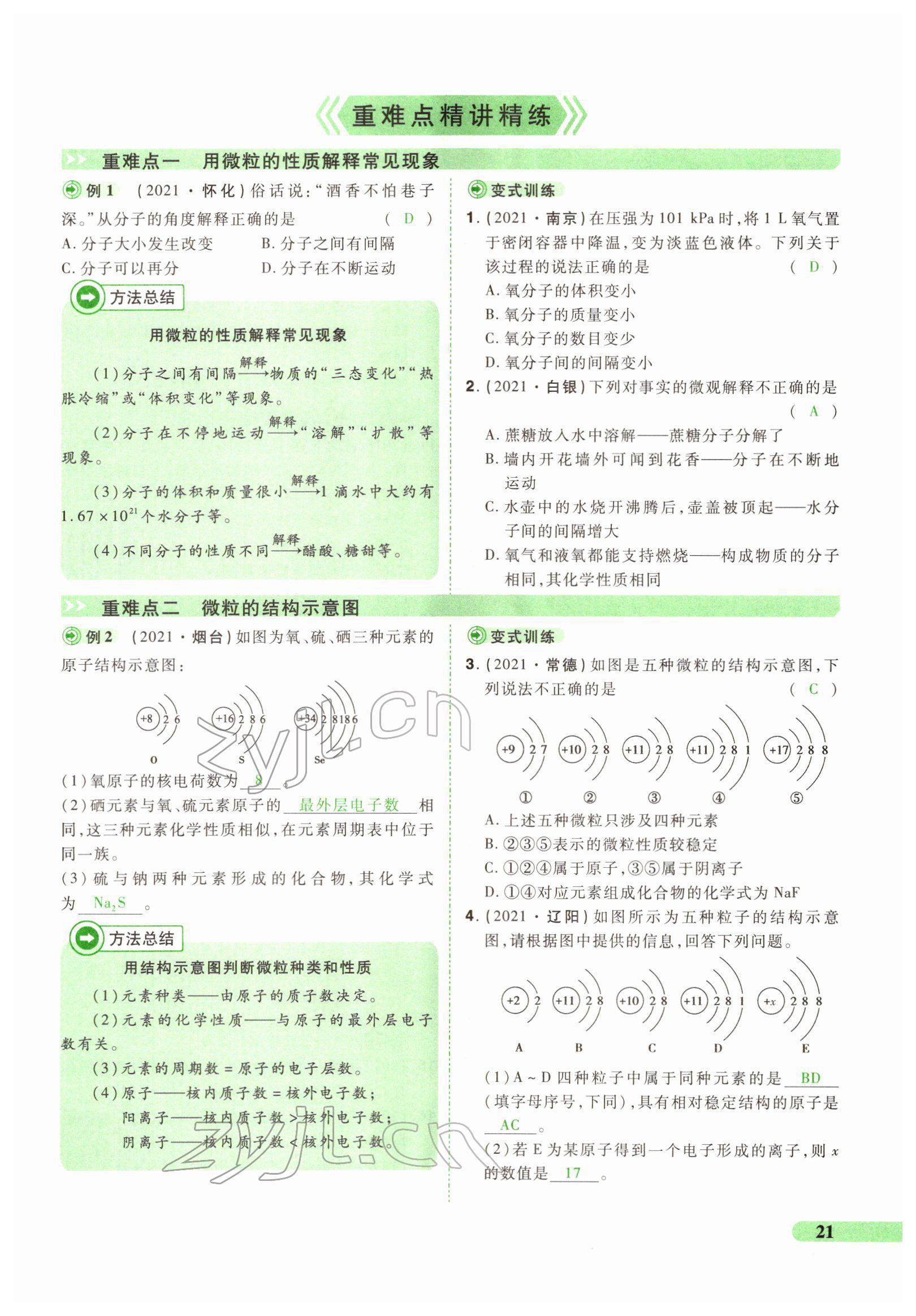 2022年国华教育中考夺冠化学河南专版 第21页