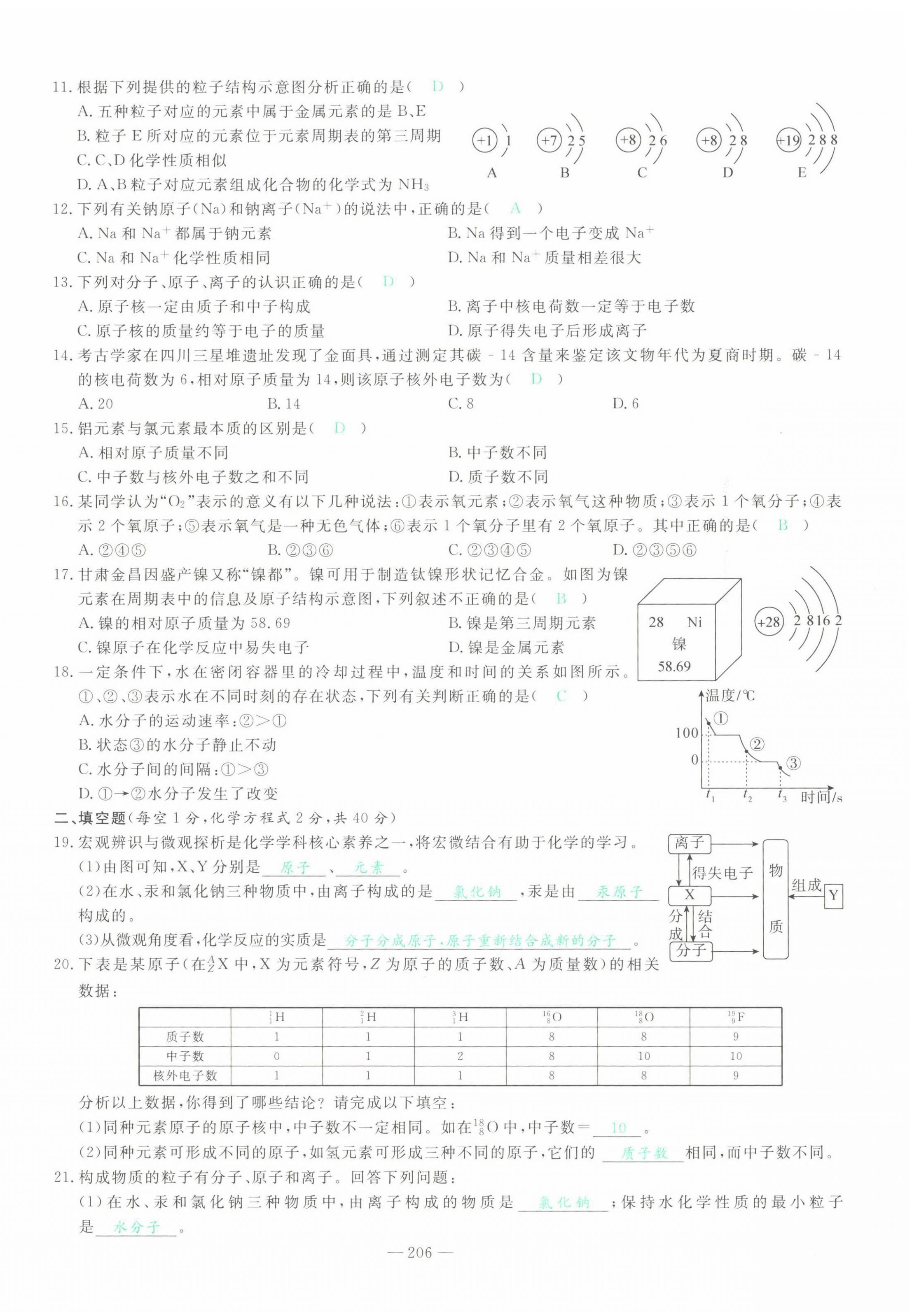 2022年智慧大课堂学业总复习全程精练化学人教版 第10页