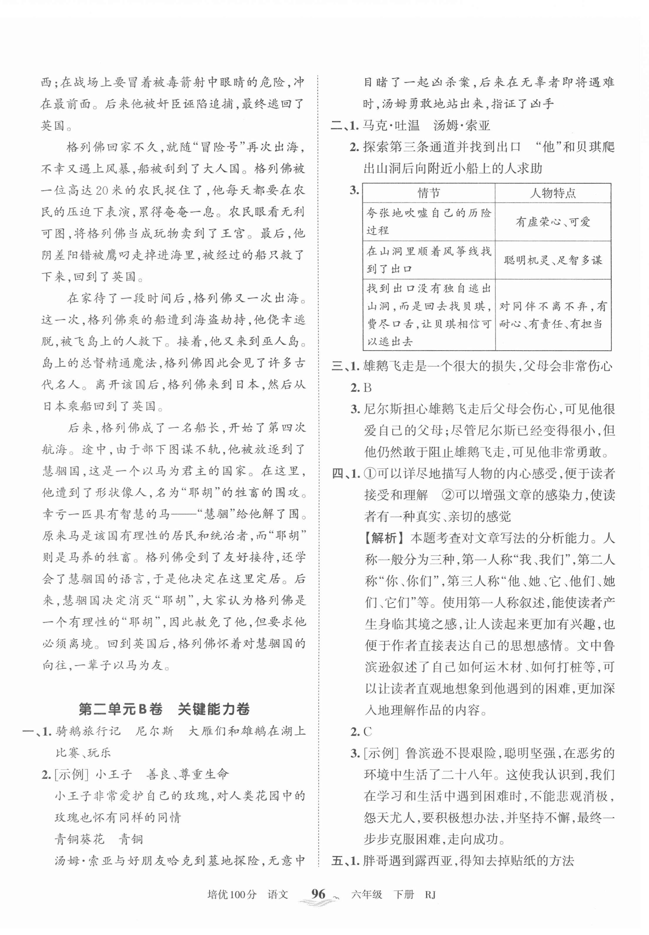 2022年王朝霞培优100分六年级语文下册人教版 第4页