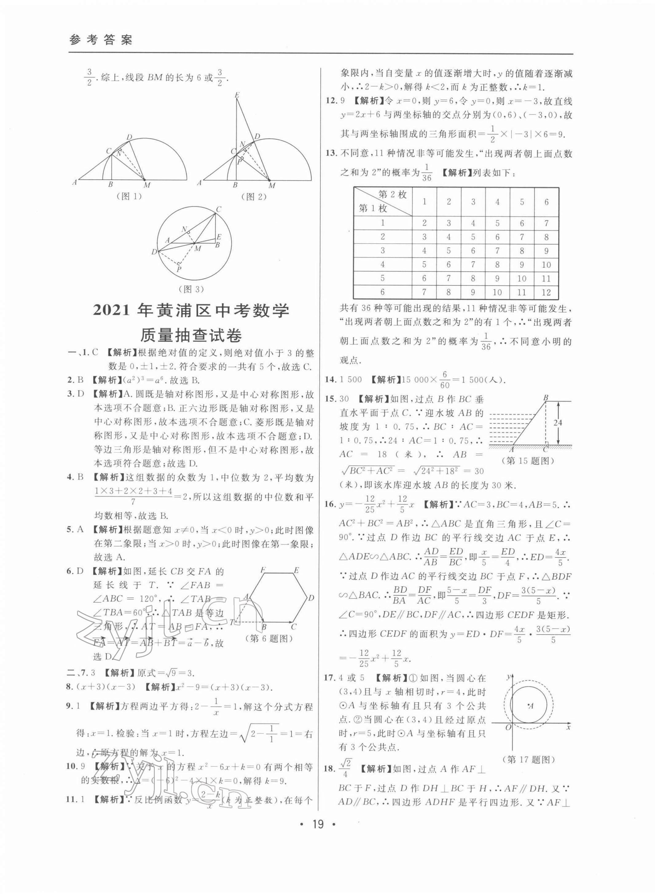 2022年中考實戰(zhàn)名校在招手數(shù)學二模卷 第19頁