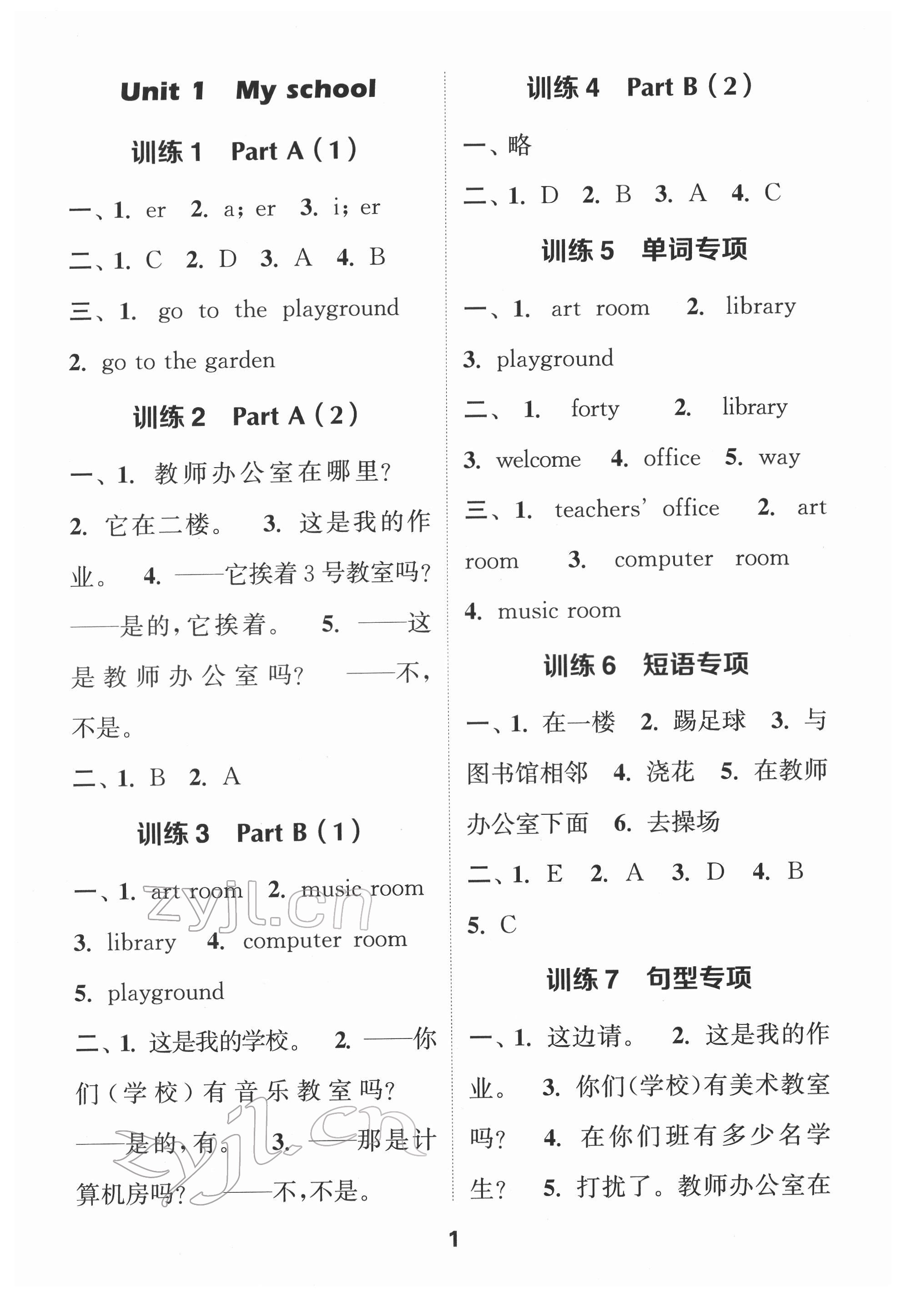 2022年默寫(xiě)能手四年級(jí)英語(yǔ)下冊(cè)人教版 第1頁(yè)