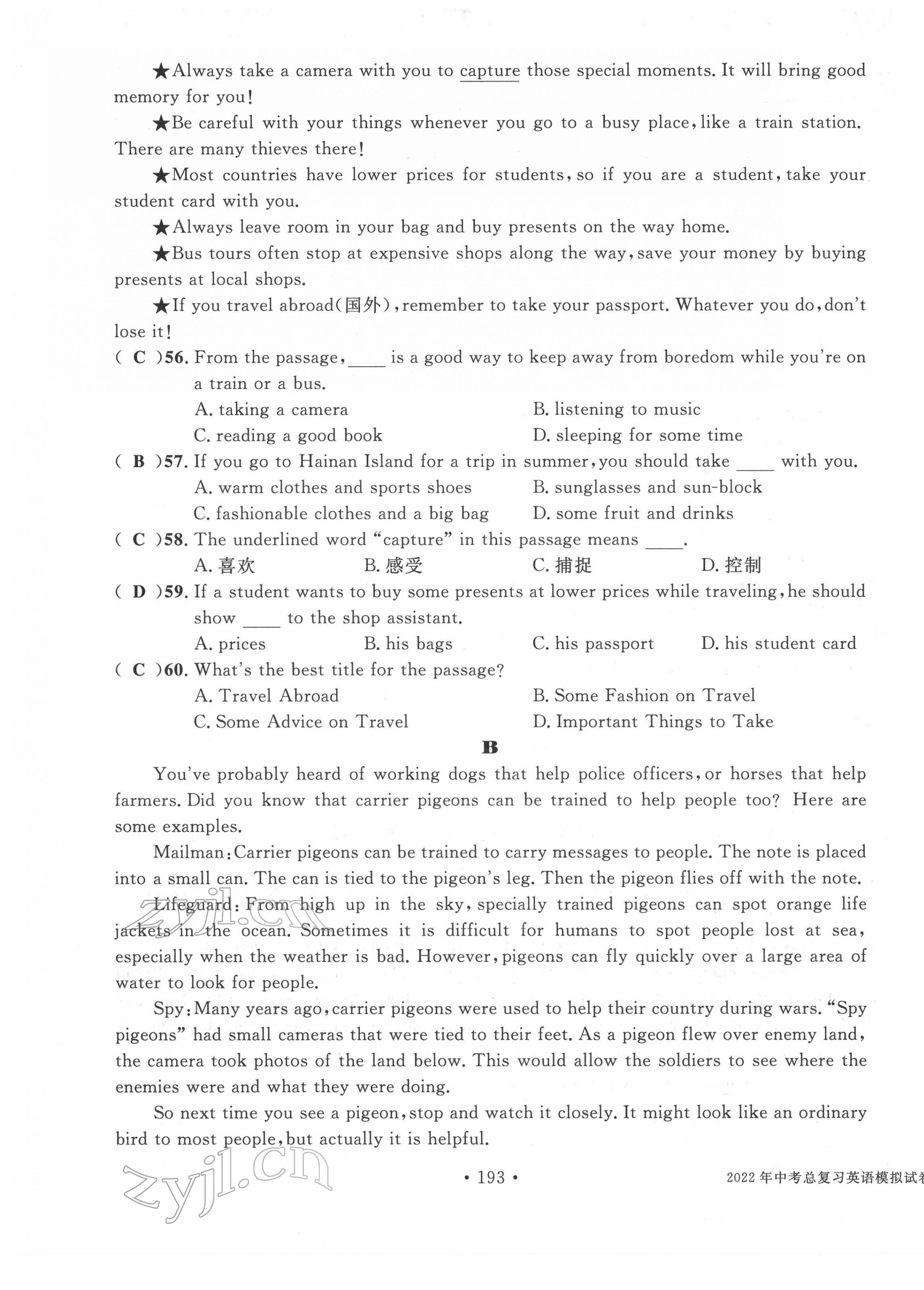 2022年中考總復(fù)習(xí)長(zhǎng)江出版社英語(yǔ) 第13頁(yè)