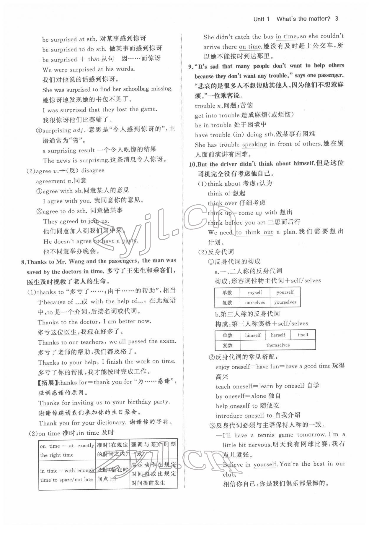 2022年名校零距离八年级英语下册人教版 参考答案第3页