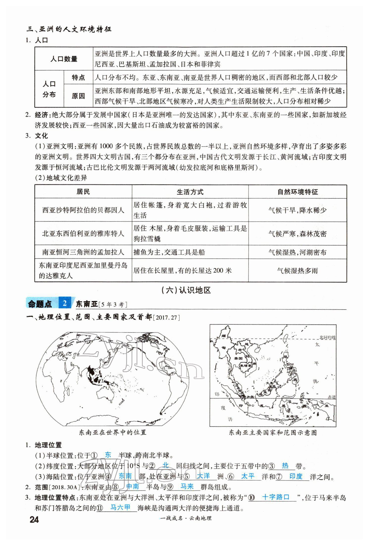 2022年一战成名考前新方案地理云南专版 第24页