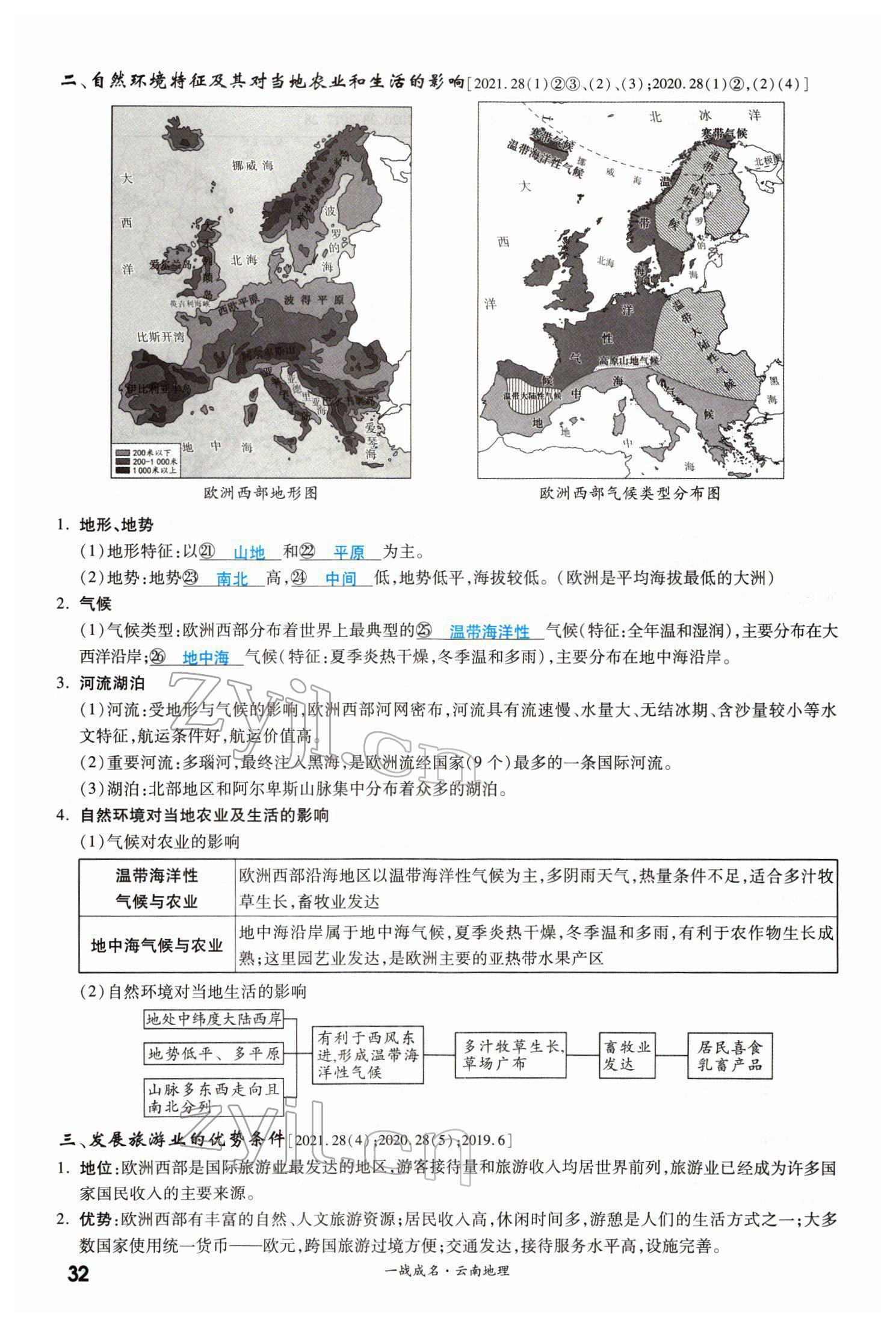 2022年一战成名考前新方案地理云南专版 第32页