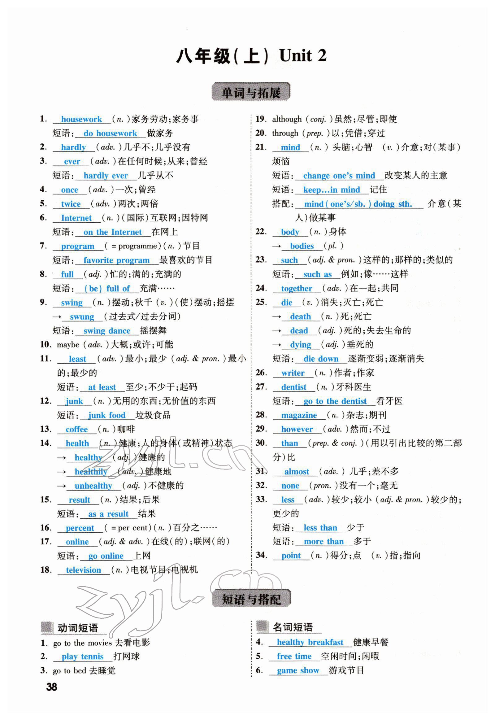 2022年一战成名考前新方案英语云南专版 参考答案第77页