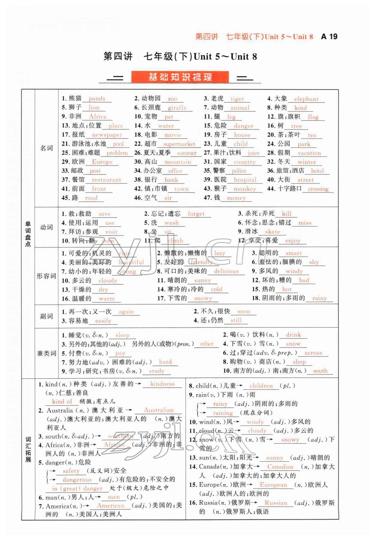 2022年中考先锋英语甘肃专版吉林出版集团 参考答案第48页