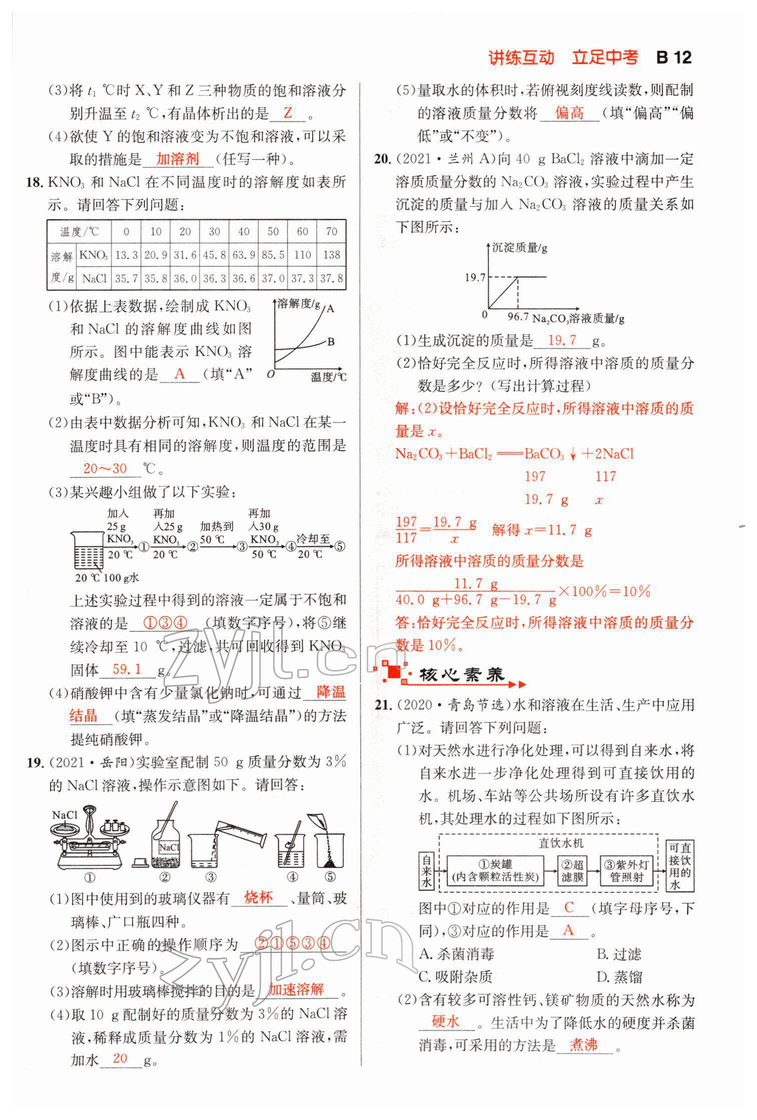 2022年中考先锋化学甘肃专版吉林出版集团 第12页