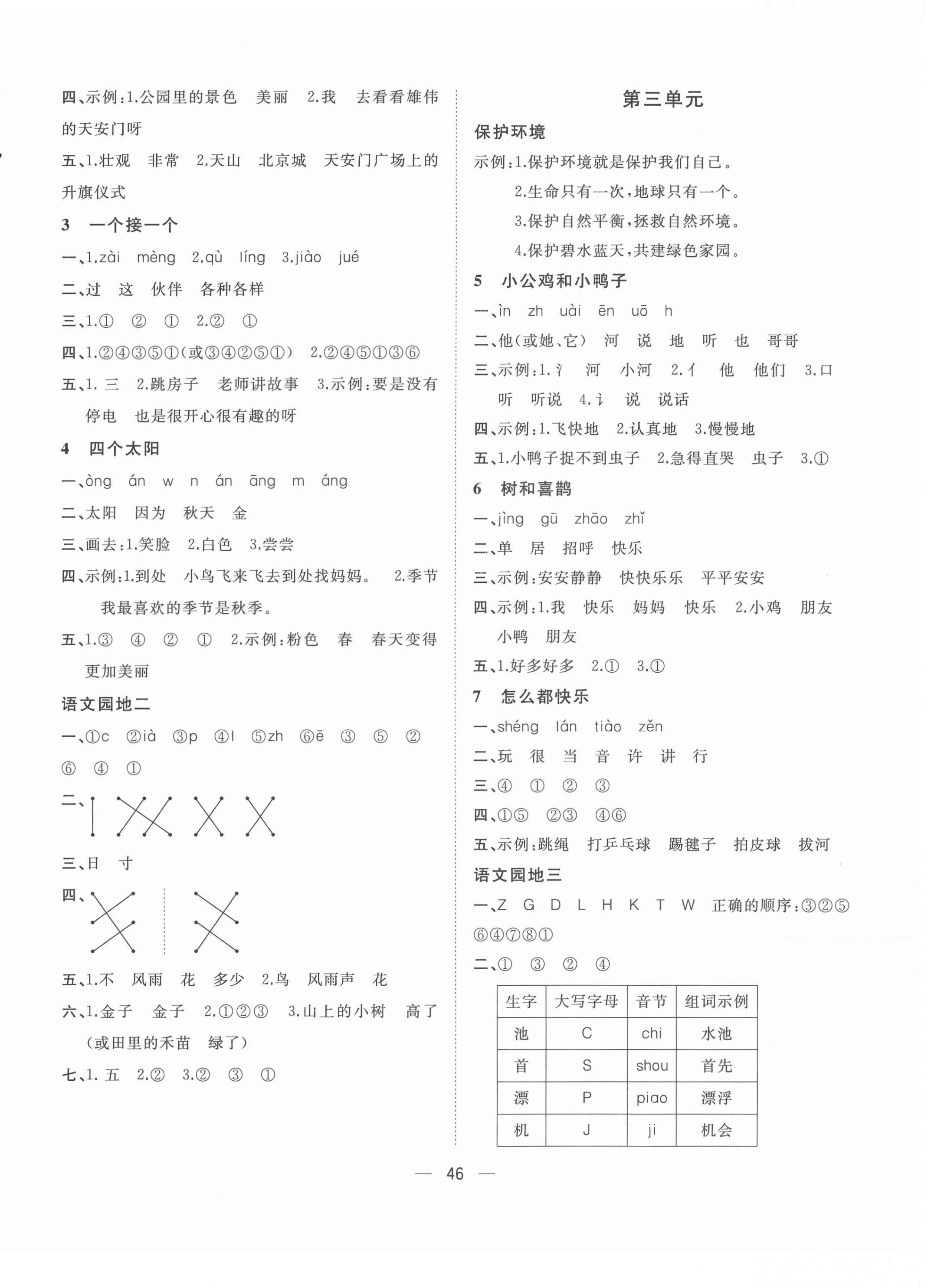 2022年课课优课堂小作业一年级语文下册人教版 第2页