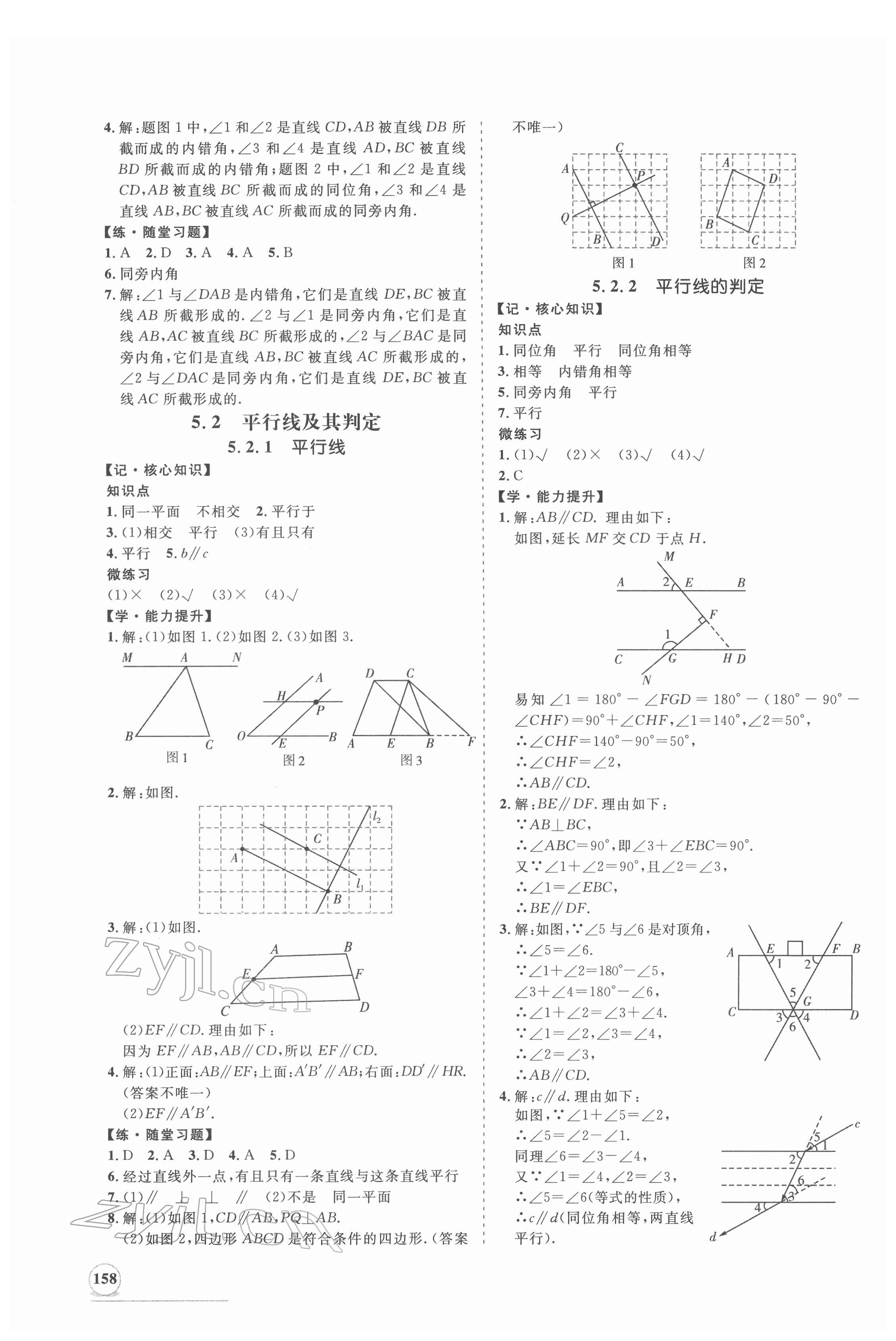 2022年新课程同步练习册七年级数学下册人教版 第2页