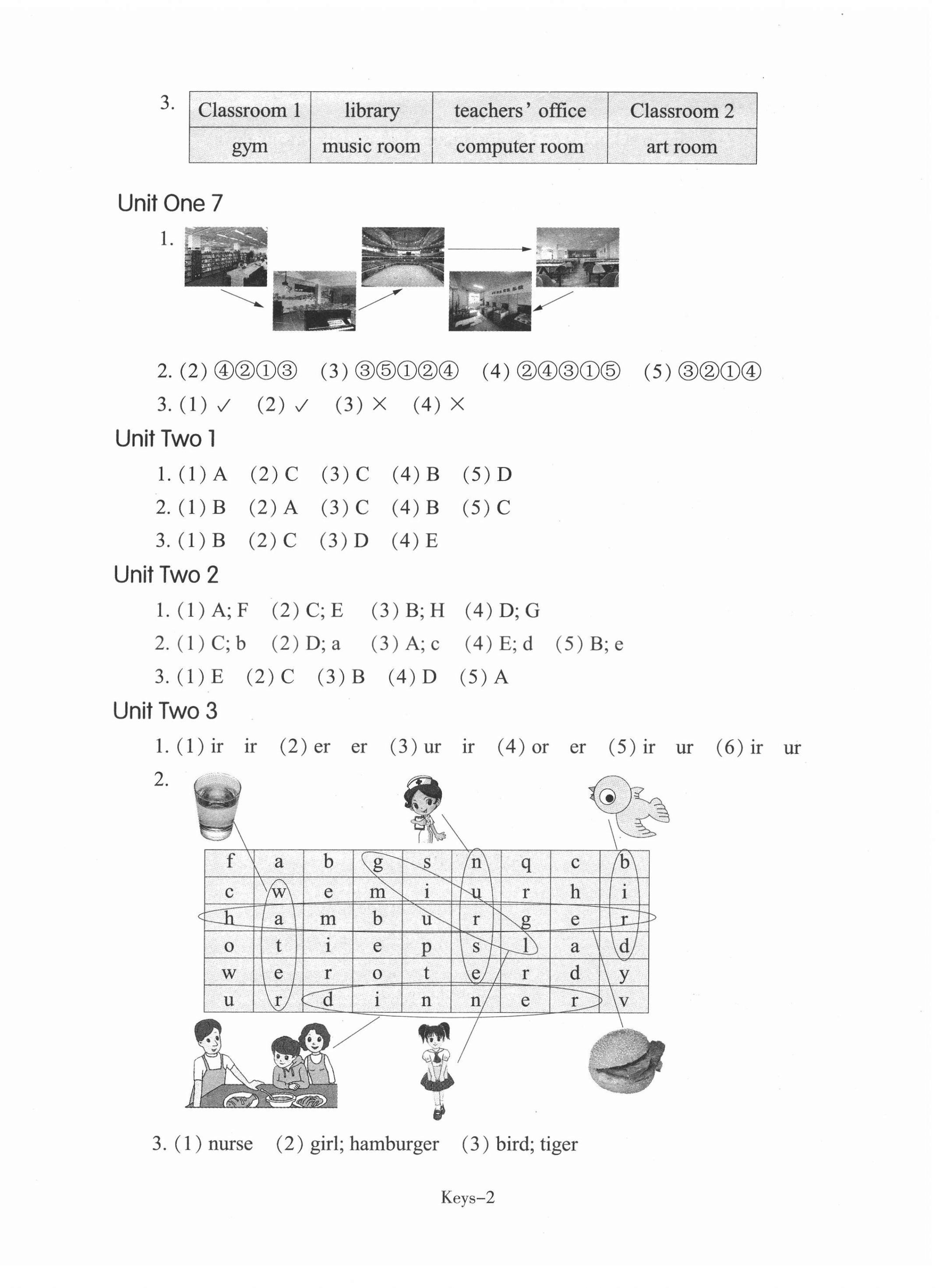 2022年每課一練浙江少年兒童出版社四年級英語下冊人教版 參考答案第2頁