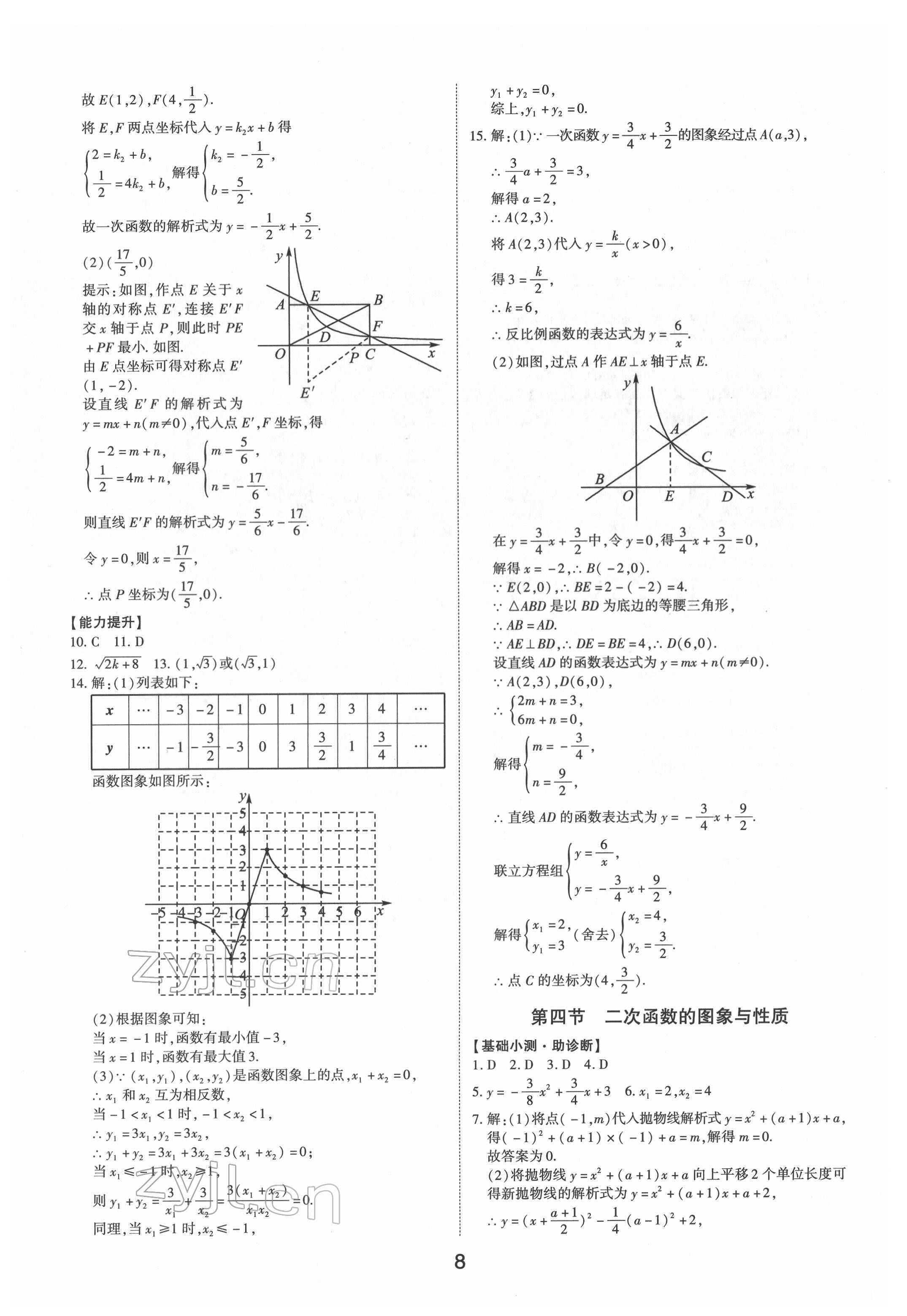 2022年初中总复习手册数学山东科学技术出版社 第8页