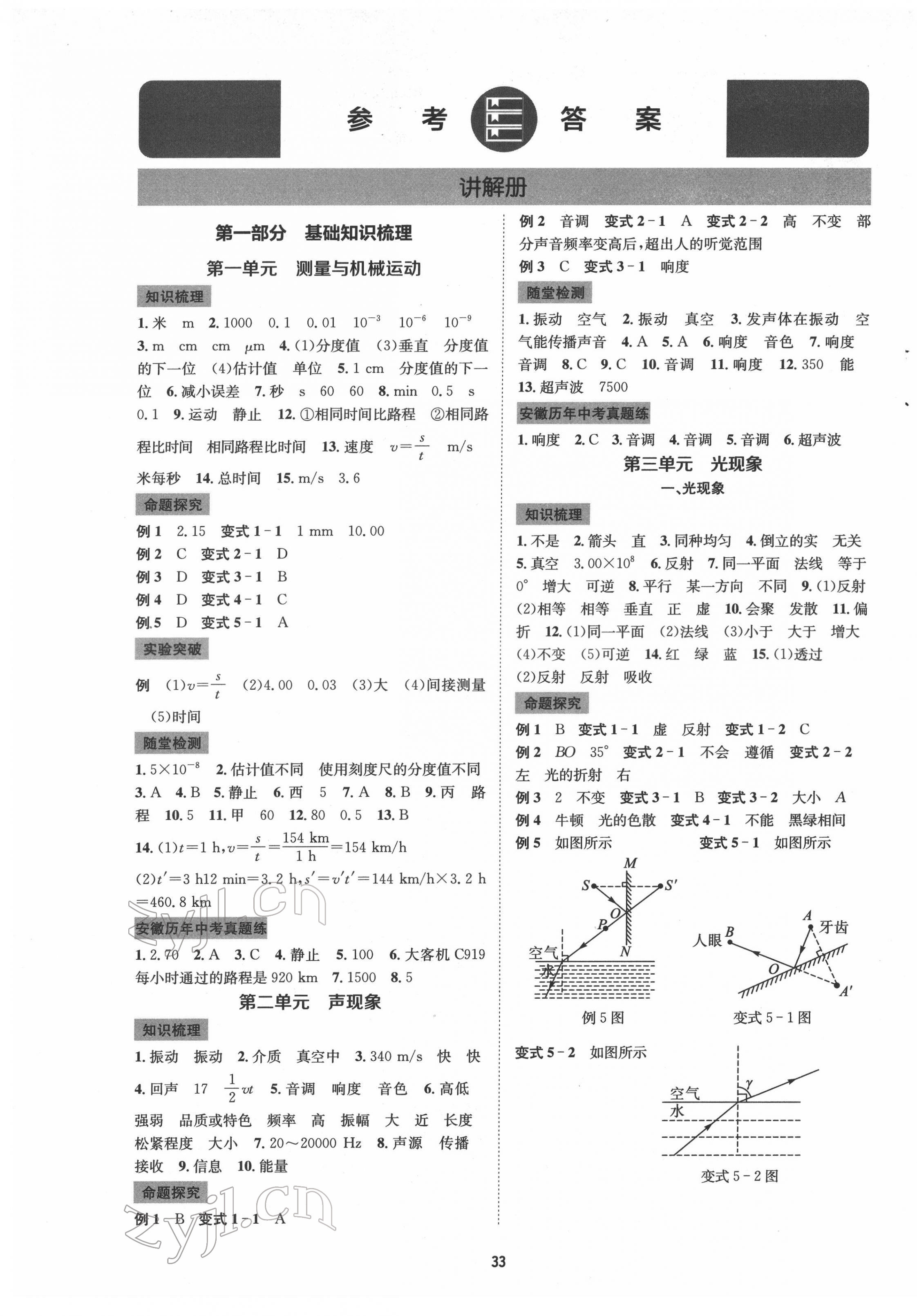 2022年初中畢業(yè)班系統(tǒng)總復(fù)習(xí)物理中考 第1頁