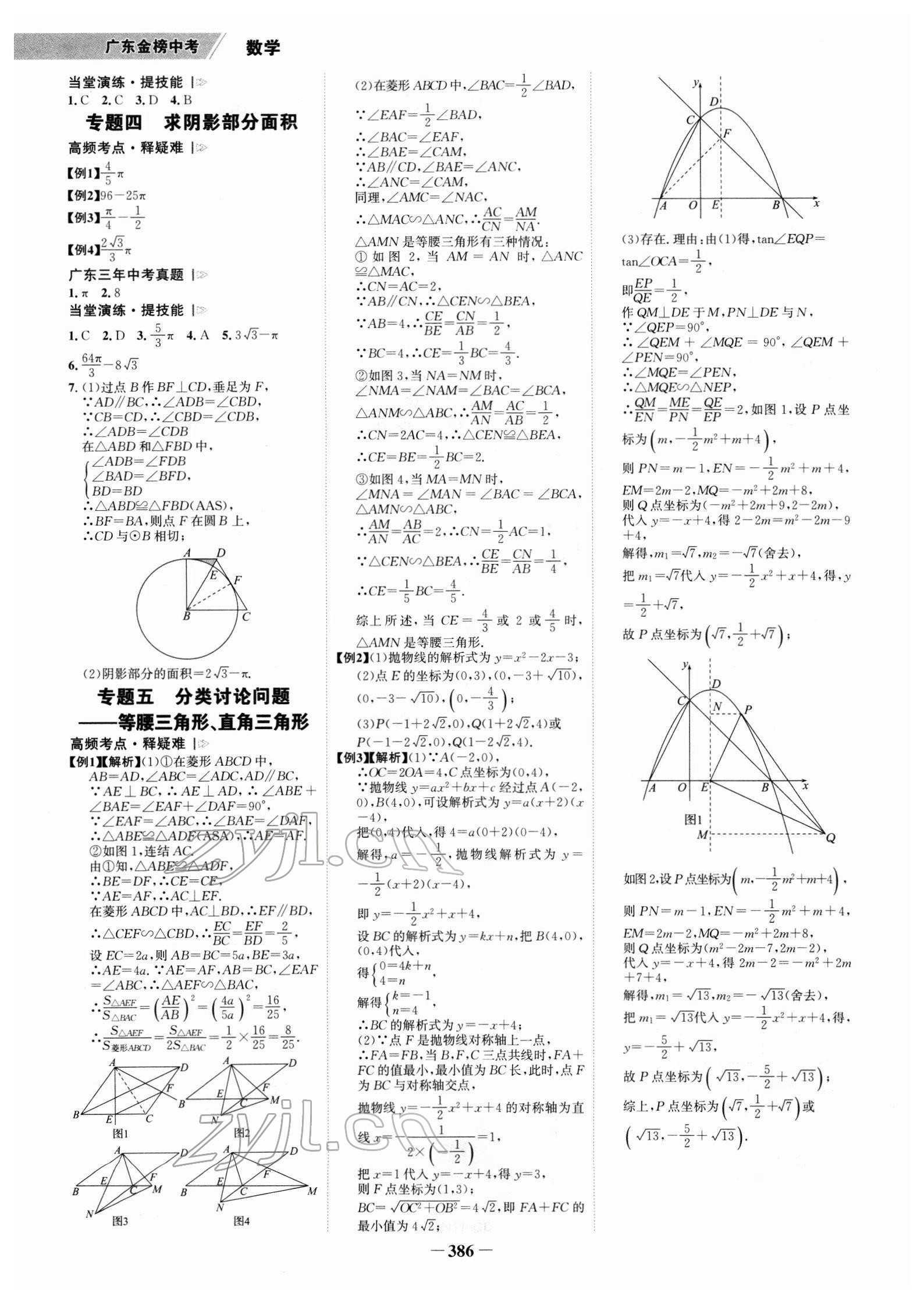 2022年世纪金榜金榜中考数学广东专版 参考答案第13页