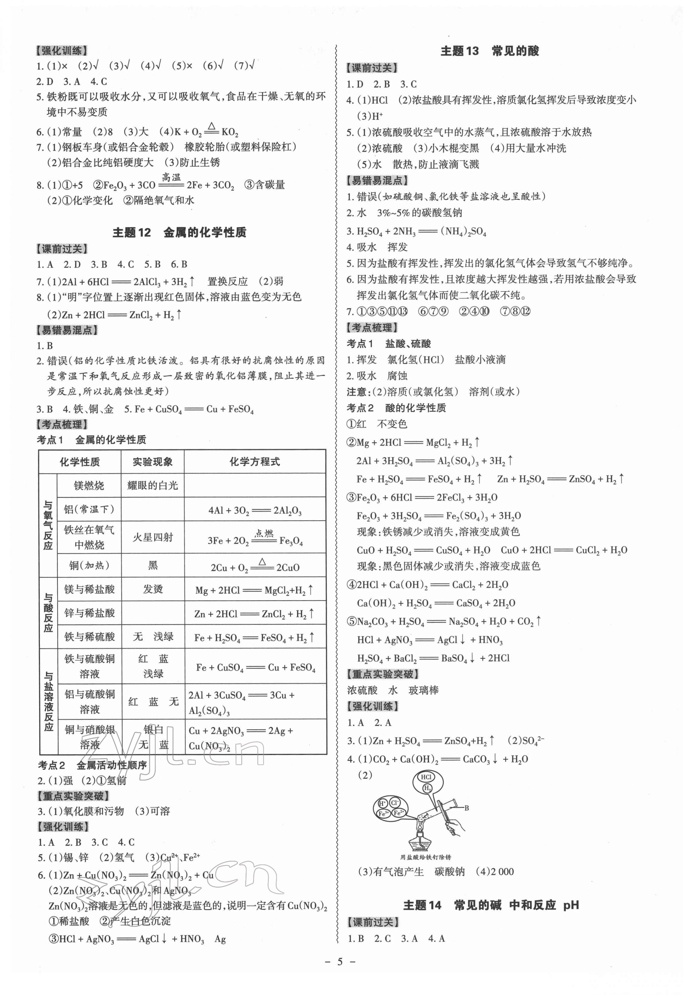 2022年中考沖刺化學(xué)廣東專版 第5頁