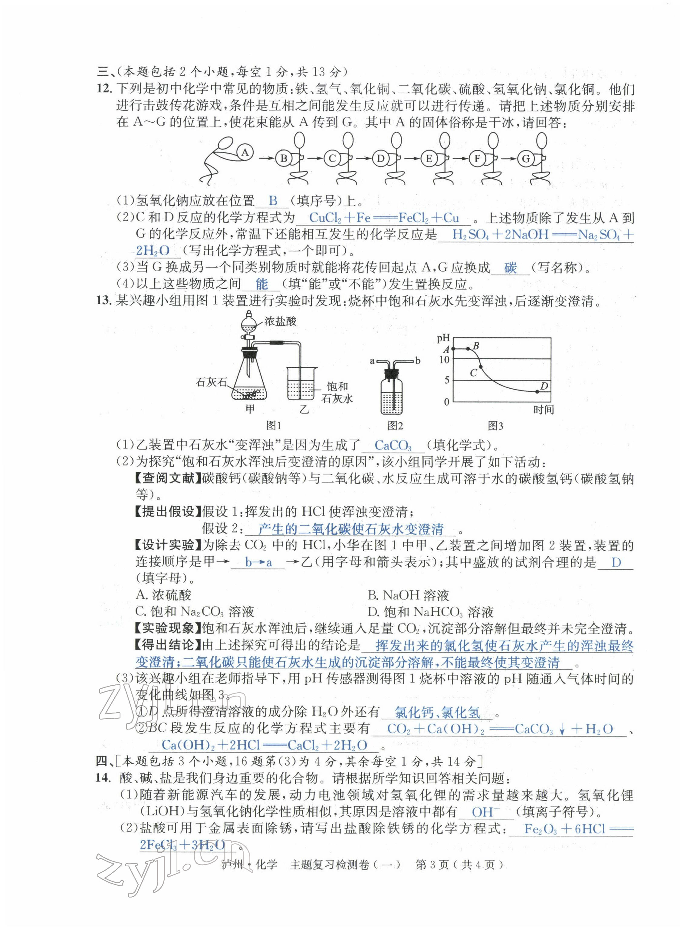 2022年國(guó)華考試中考總動(dòng)員化學(xué)瀘州專(zhuān)版 第3頁(yè)