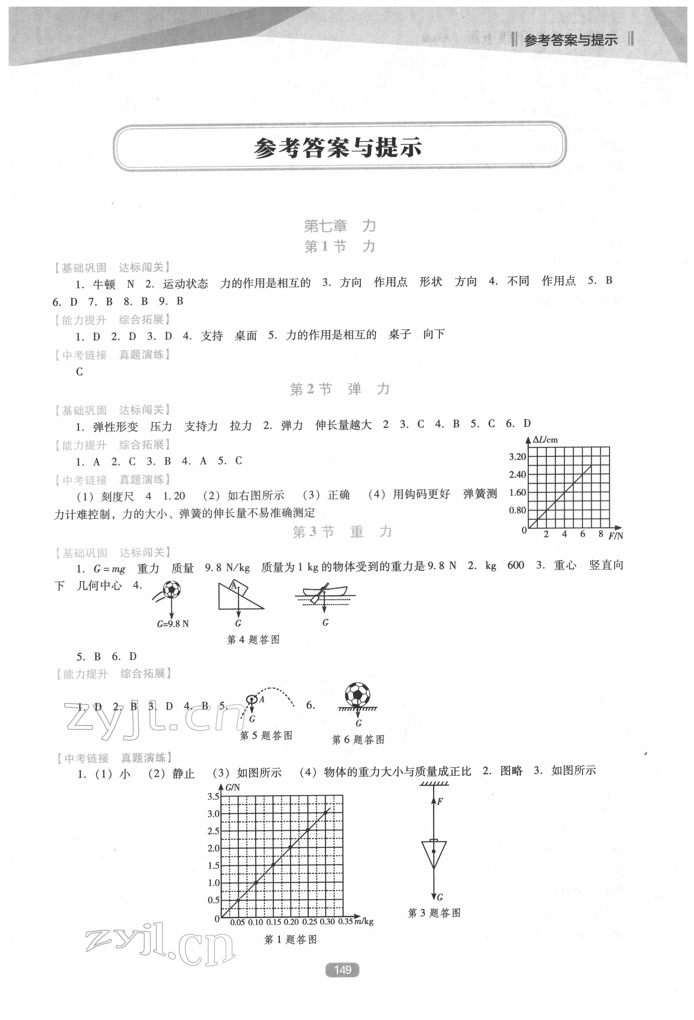 2022年新課程能力培養(yǎng)八年級物理下冊人教版D版 第1頁