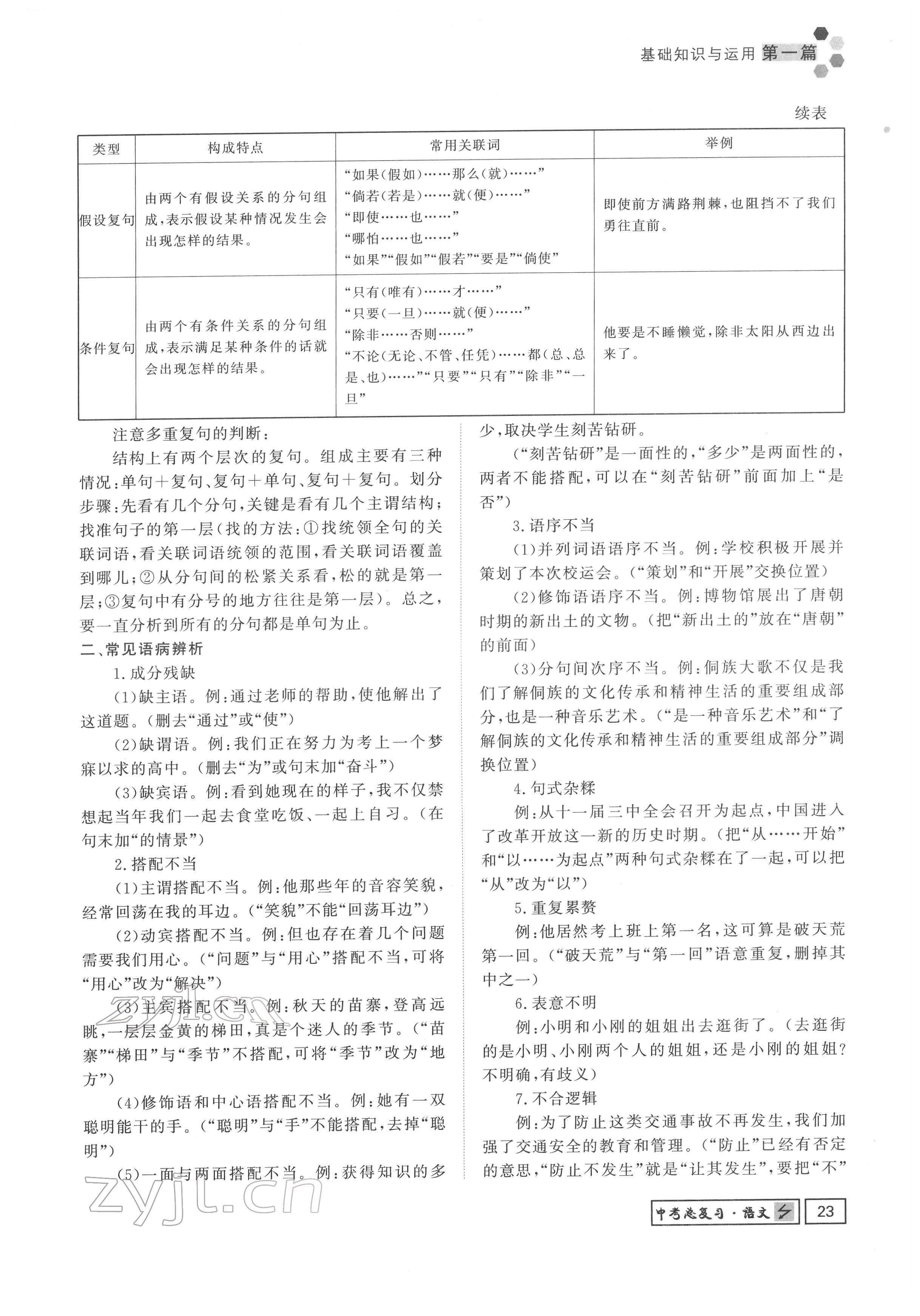 2022年黔东南中考导学语文 参考答案第23页