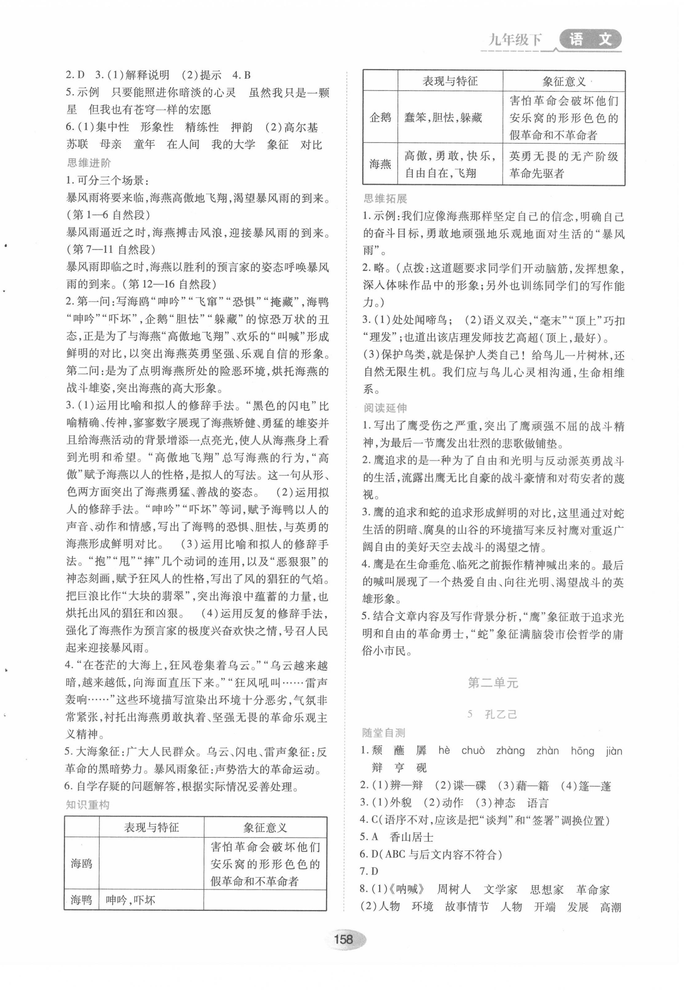 2022年资源与评价黑龙江教育出版社九年级语文下册人教版 第4页