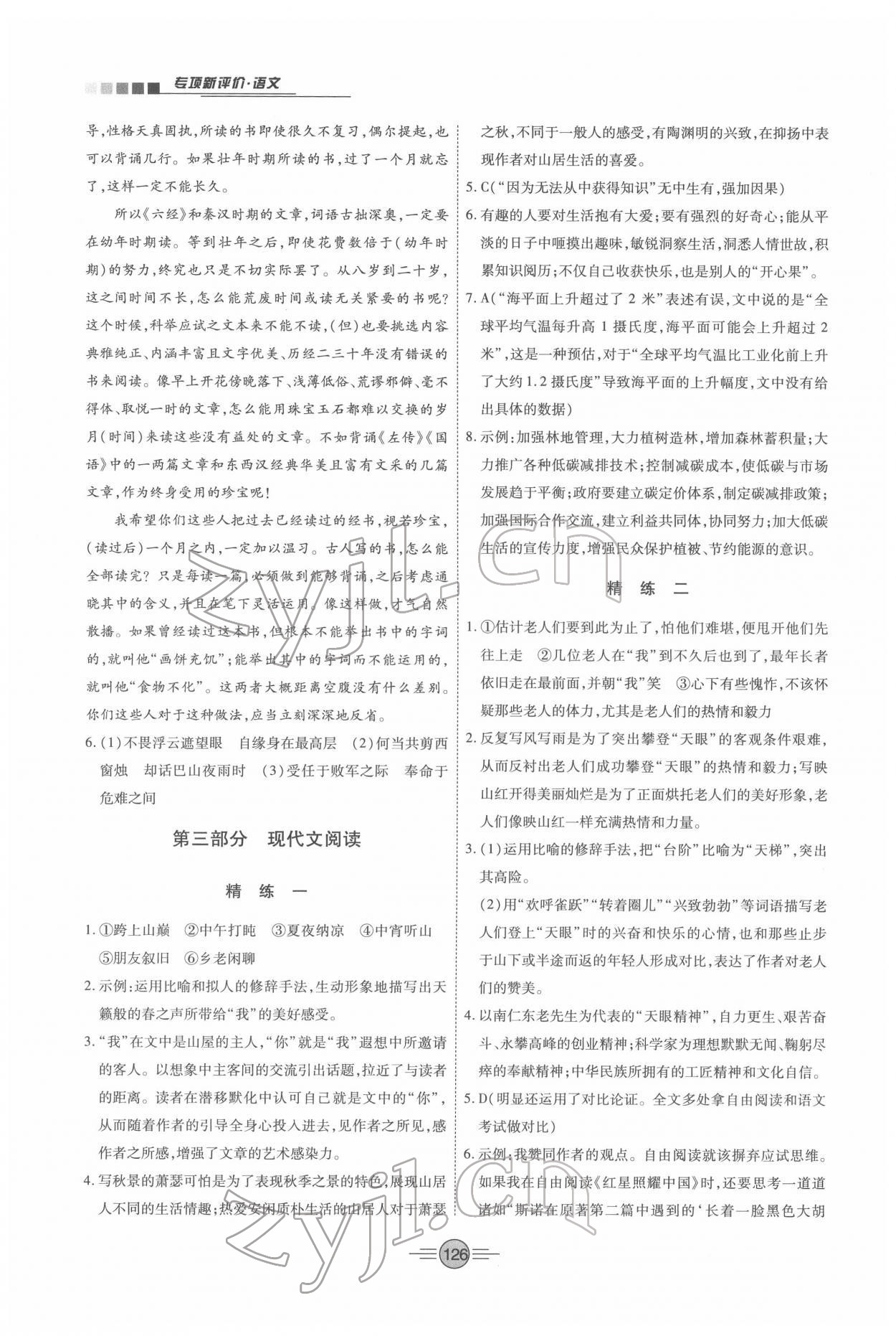 2022年专项新评价中考二轮语文江西专版 第4页