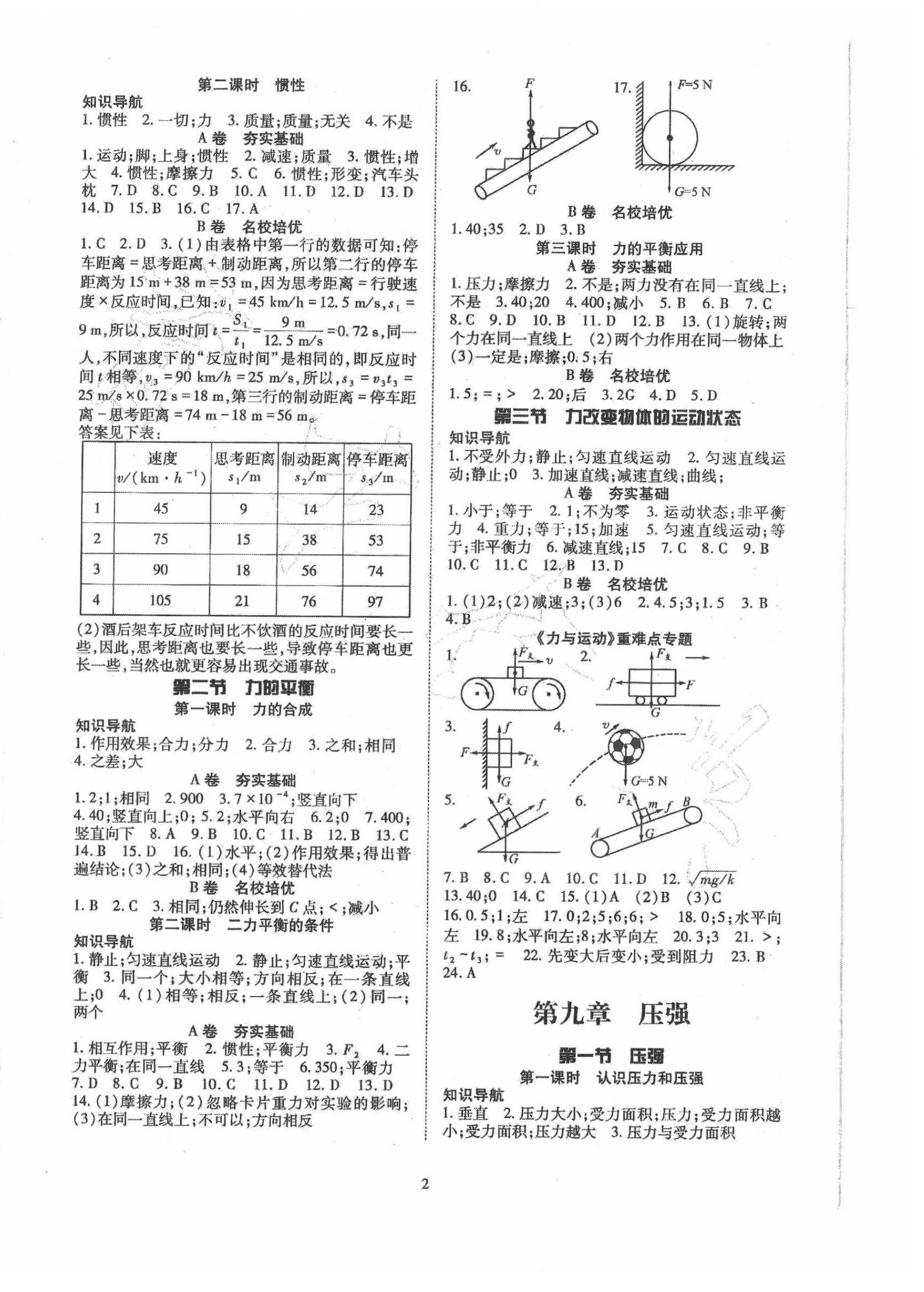 2022年育才金典八年級物理下冊教科版 第2頁