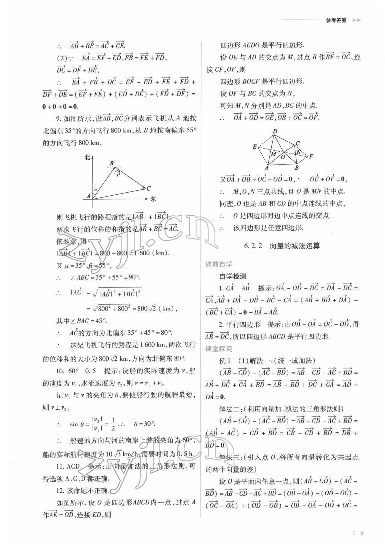 2022年普通高中新課程同步練習(xí)冊(cè)高中數(shù)學(xué)必修第二冊(cè)人教版 第3頁