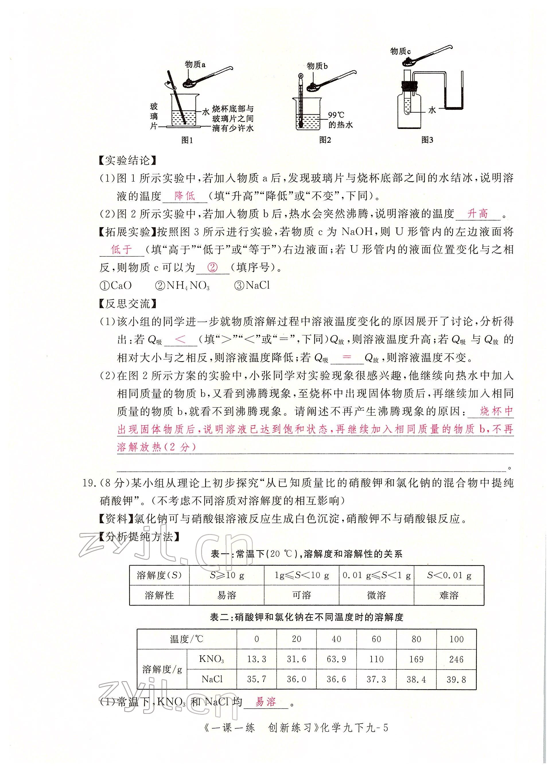 2022年一课一练创新练习九年级化学下册人教版 第11页