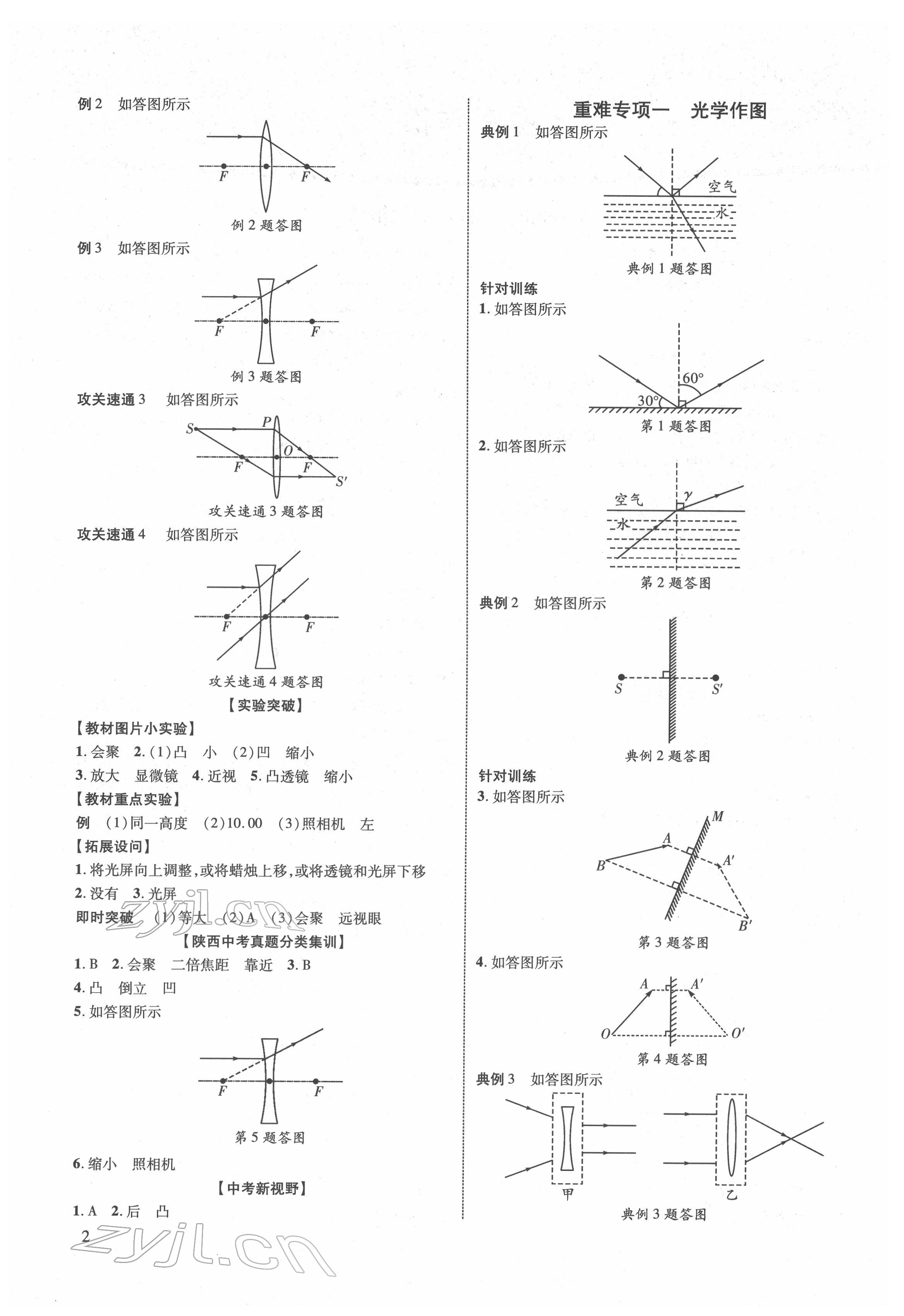 2022年中考零距离物理陕西专版 第2页
