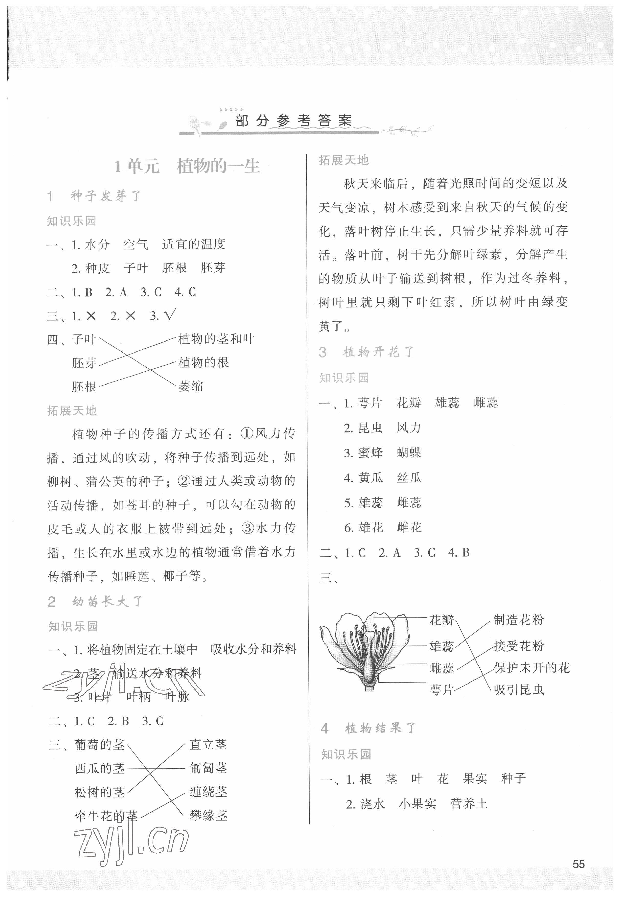 2022年新課程學(xué)習(xí)與評價(jià)三年級科學(xué)下冊蘇教版 第1頁