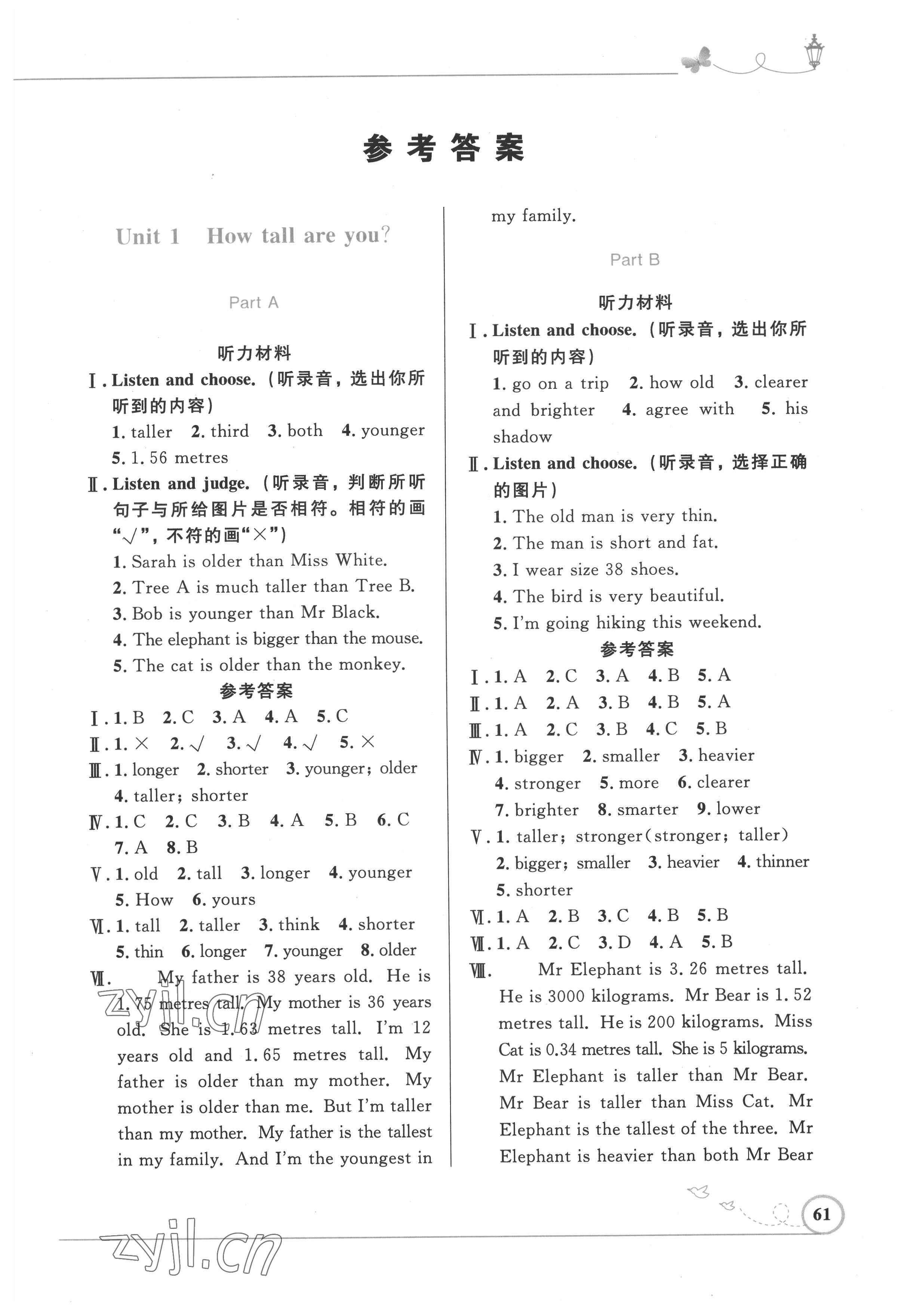 2022年同步測(cè)控優(yōu)化設(shè)計(jì)六年級(jí)英語下冊(cè)人教版精編版 第1頁