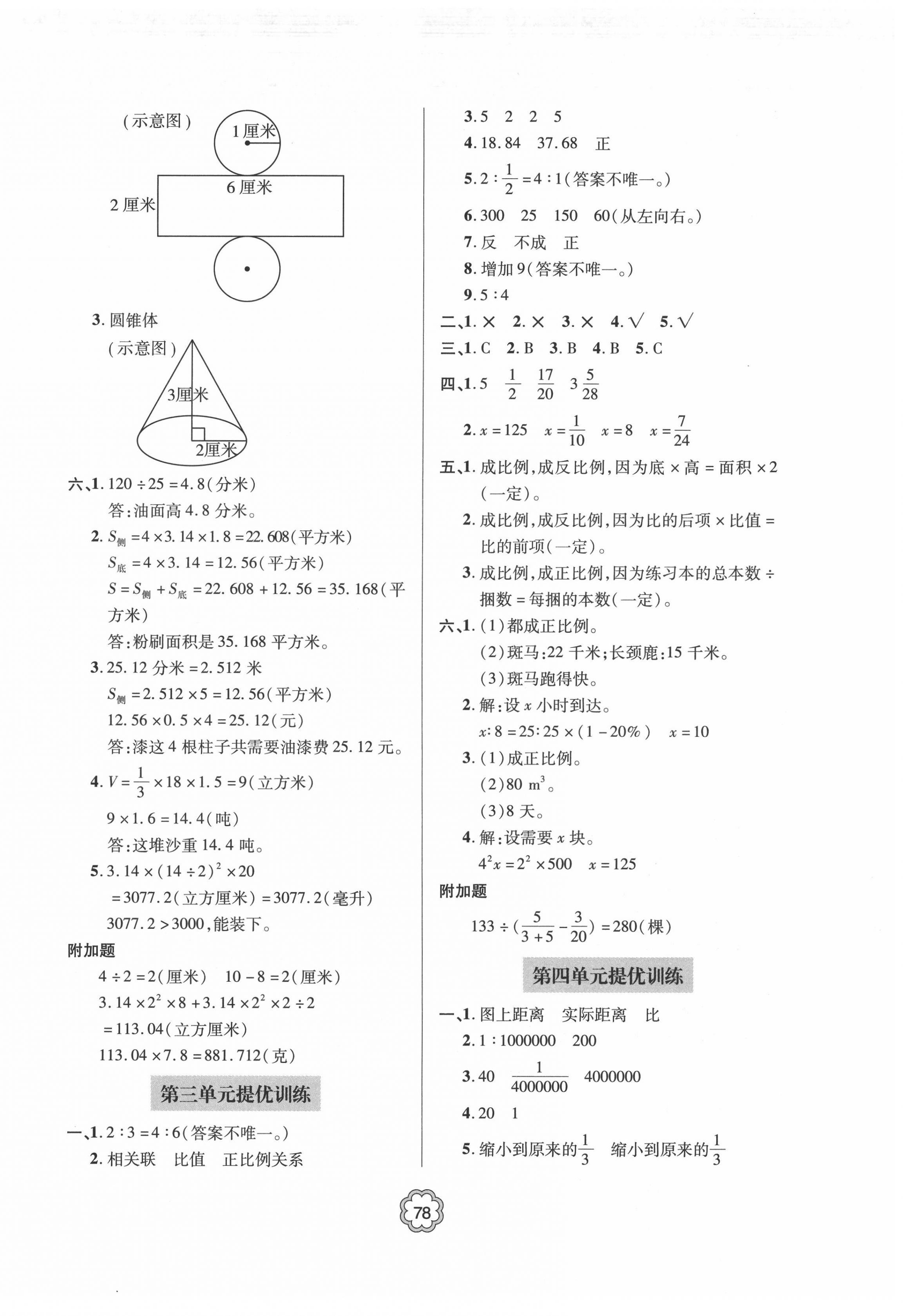 2022年新課堂同步學習與探究提優(yōu)訓練六年級數(shù)學下冊青島版 第2頁