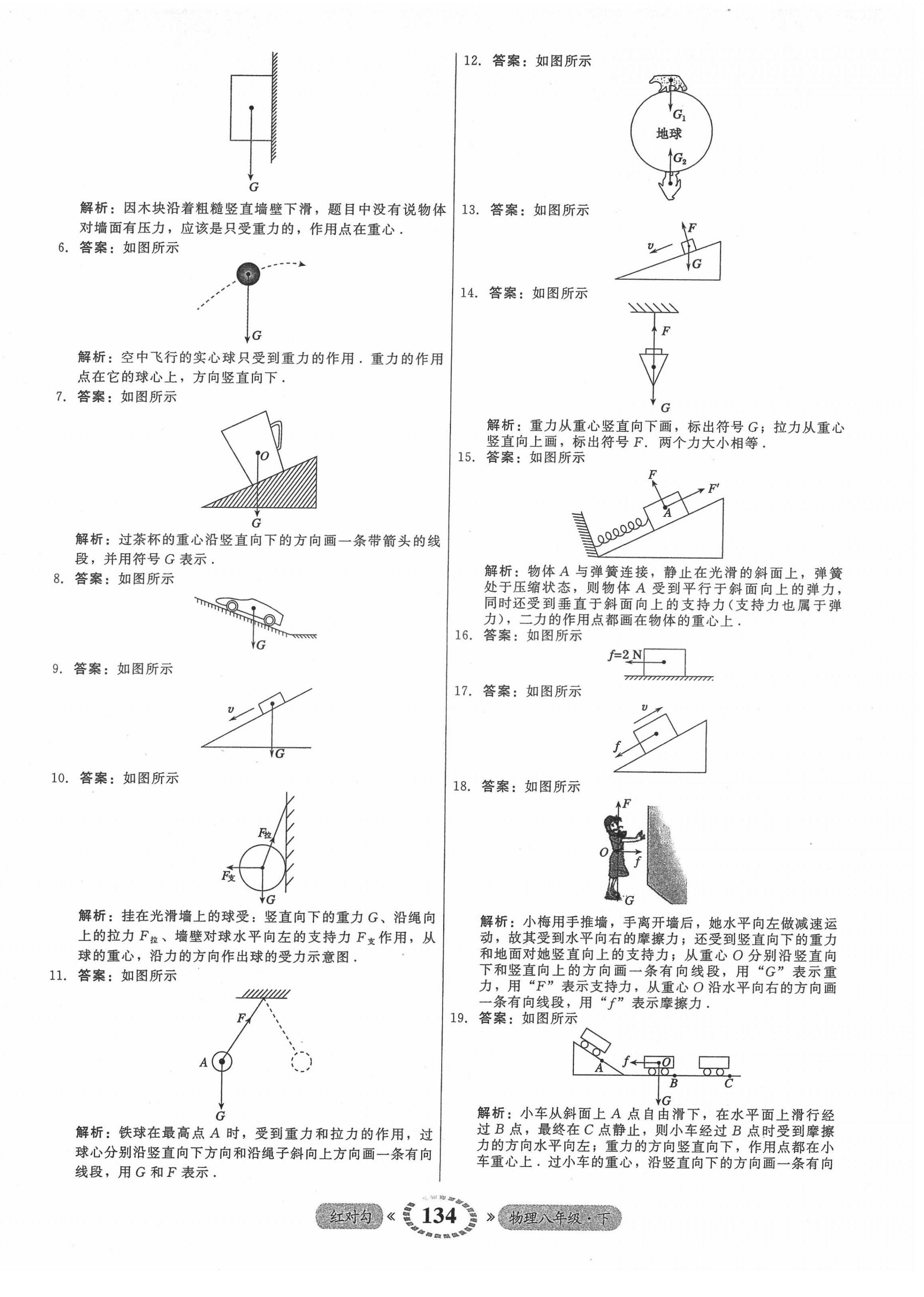 2022年红对勾45分钟作业与单元评估八年级物理下册人教版 参考答案第10页