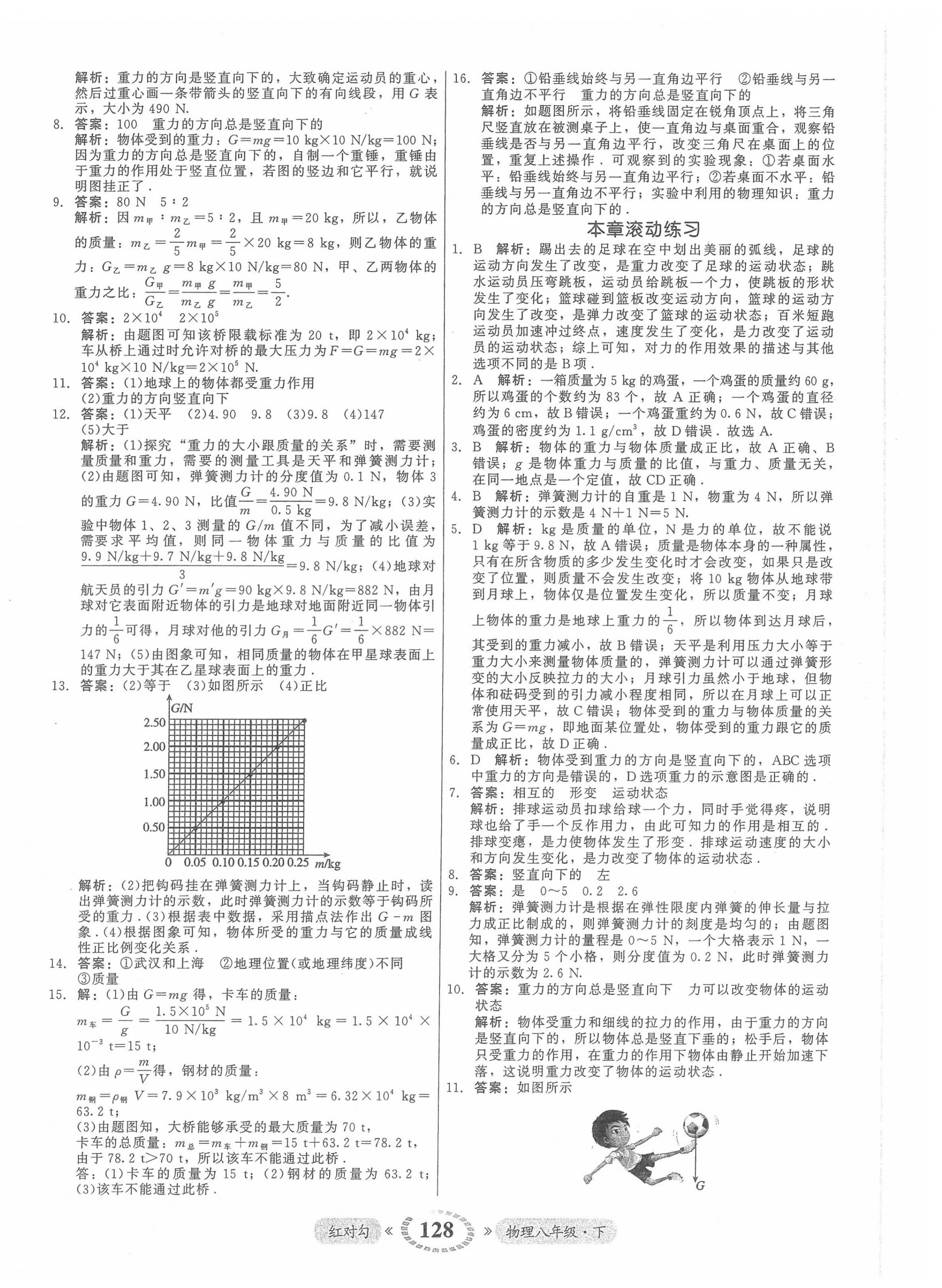 2022年红对勾45分钟作业与单元评估八年级物理下册人教版 参考答案第4页