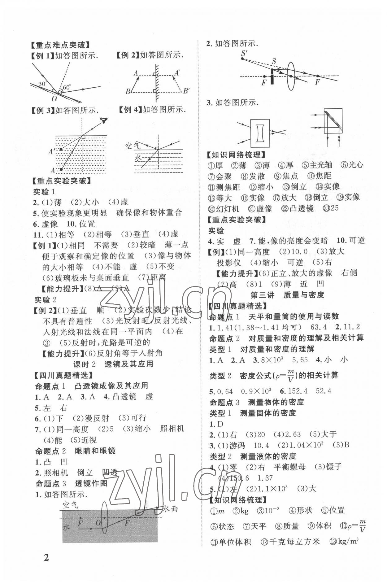 2022年中教联四川中考总复习优化指导物理 第2页