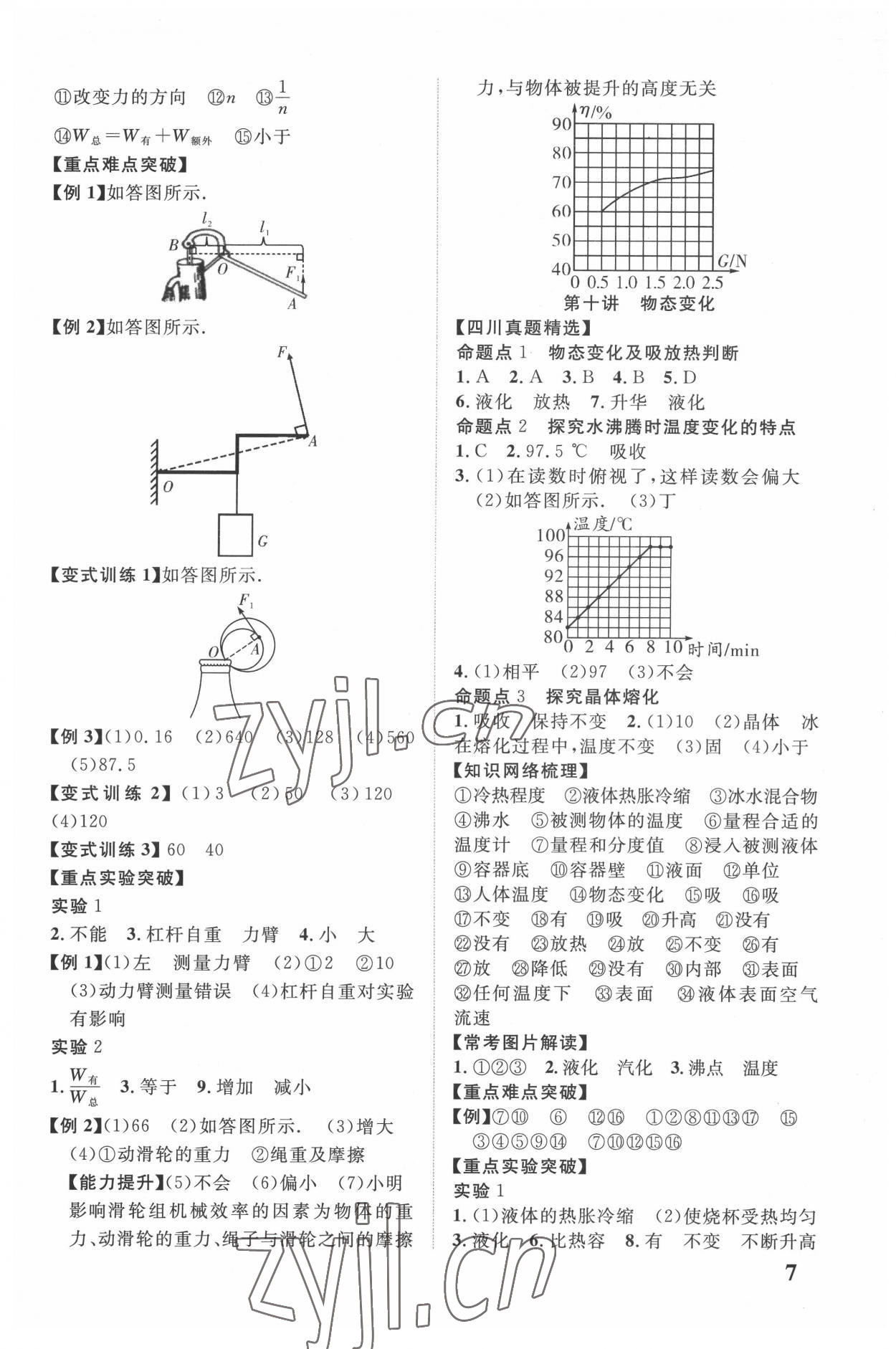 2022年中教联四川中考总复习优化指导物理 第7页