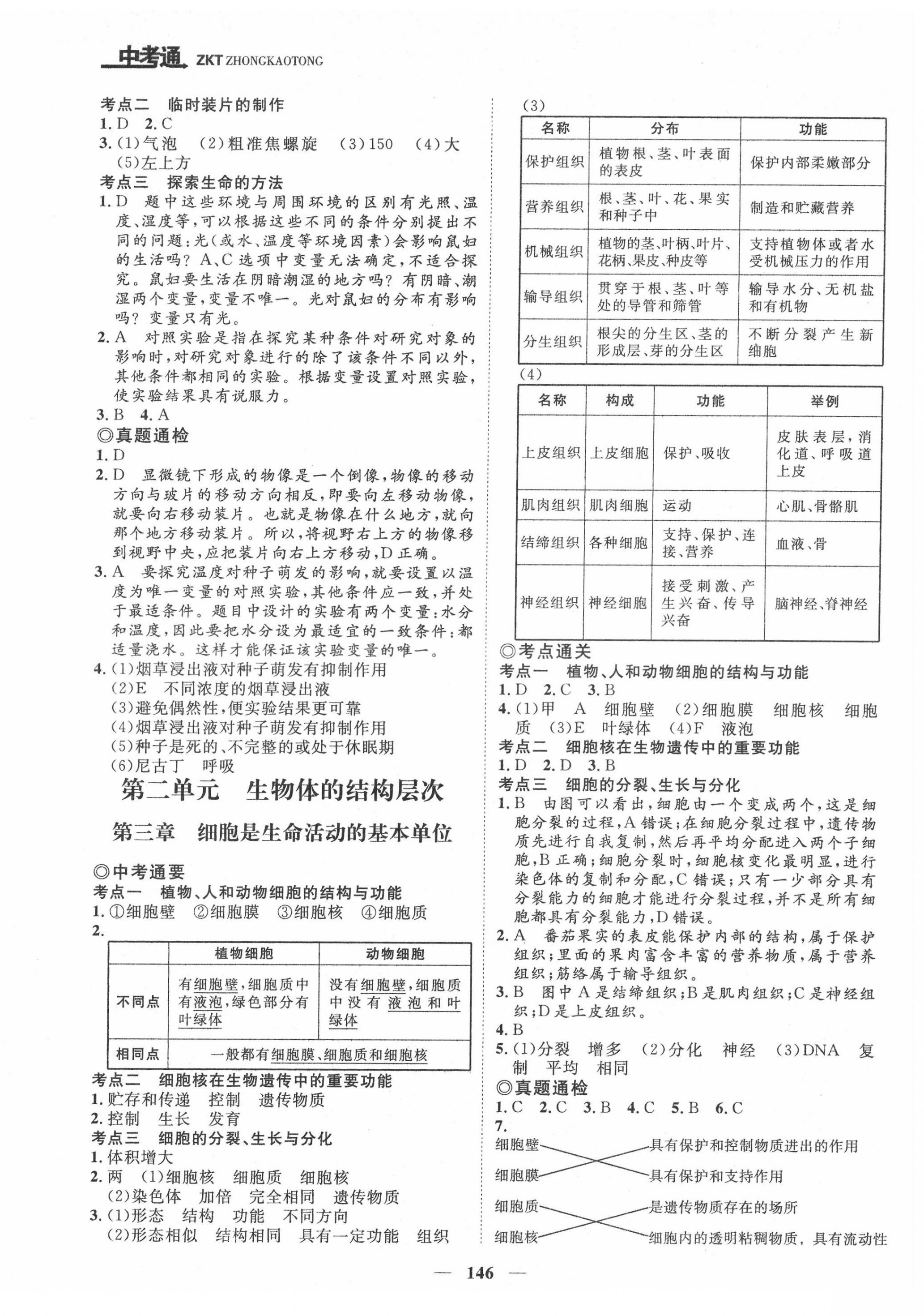 2022年中考通甘肃省中考复习指导与测试生物江苏教育版 第2页