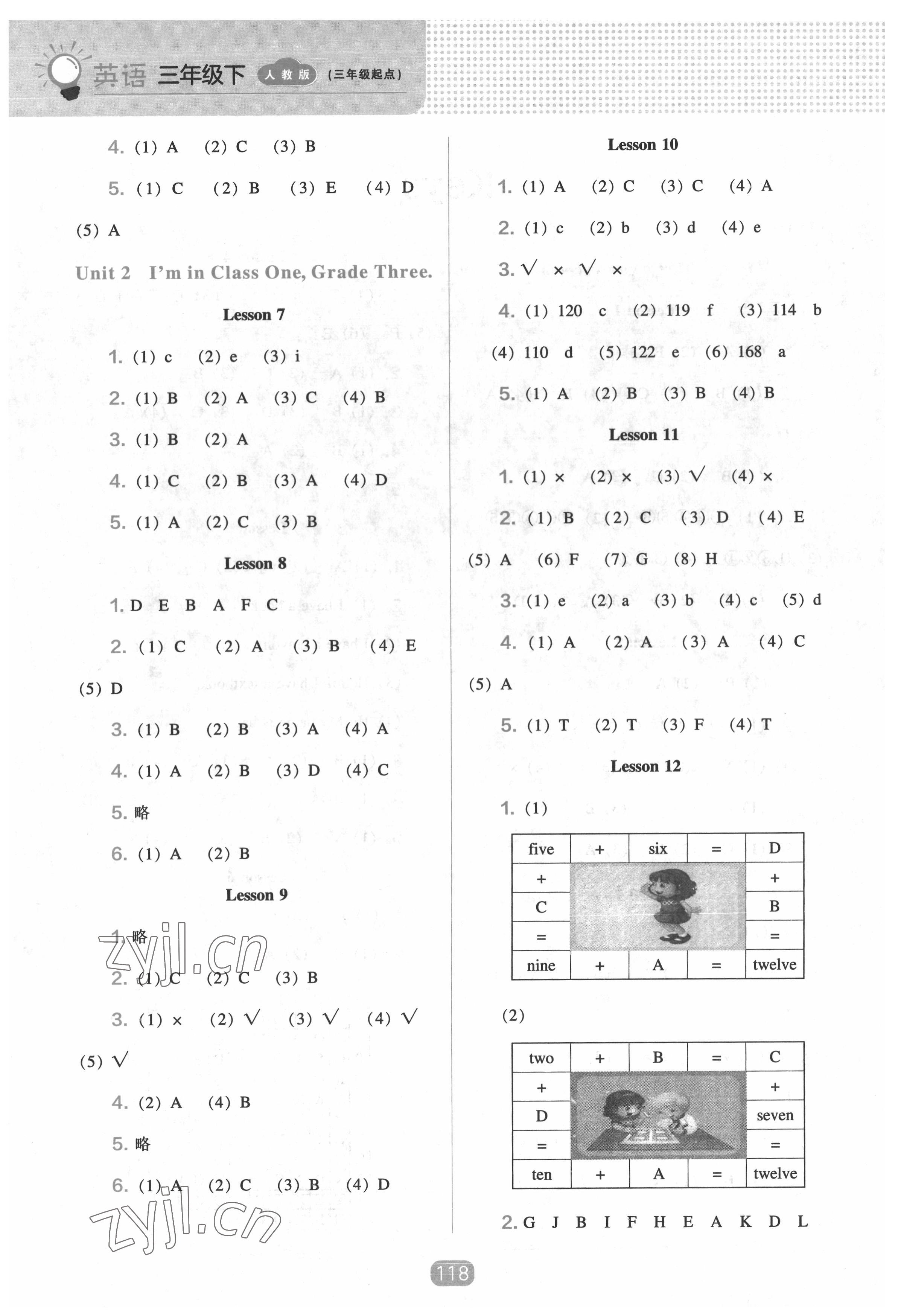 2022年新課程能力培養(yǎng)三年級英語下冊人教版 第2頁