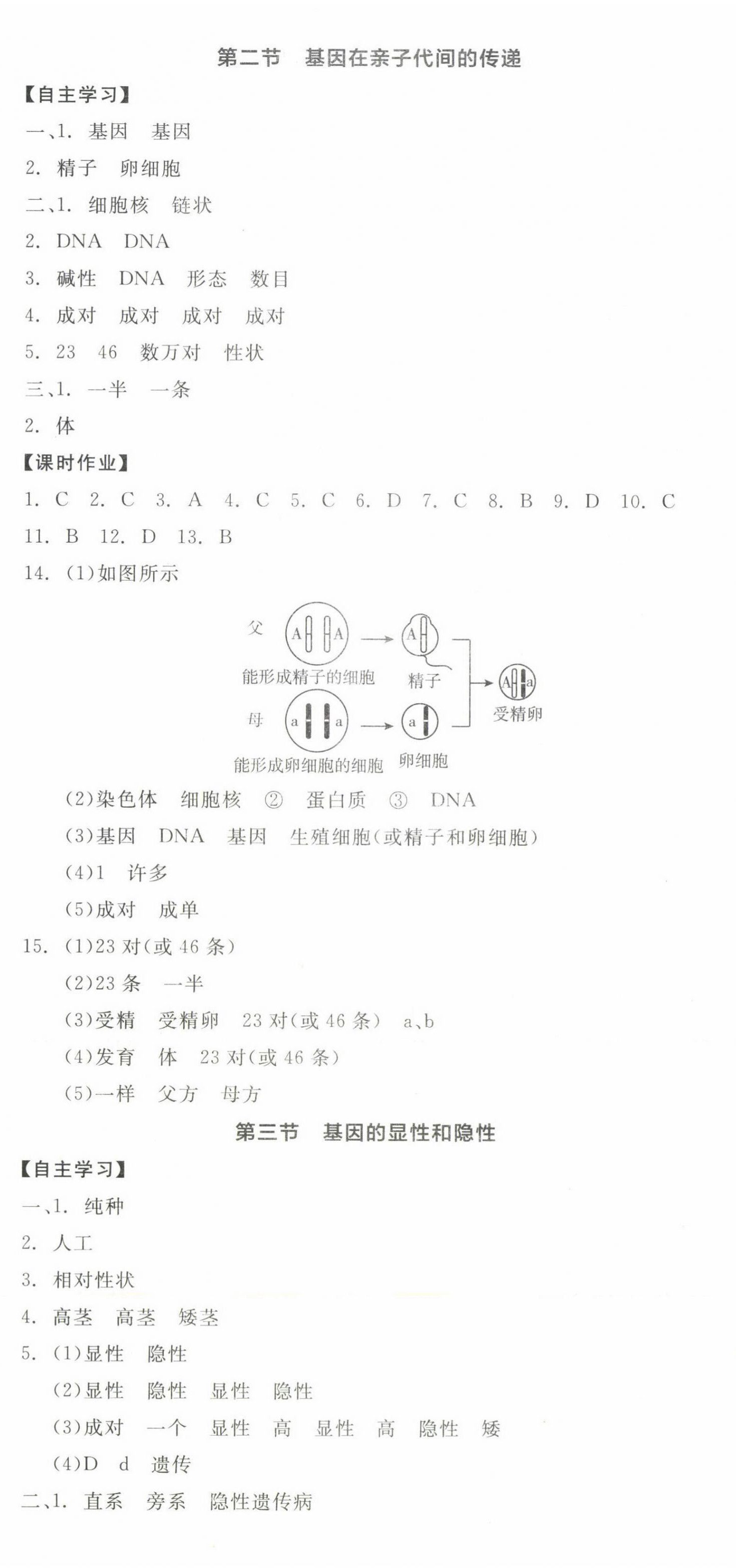 2022年全品学练考八年级生物下册人教版 第5页