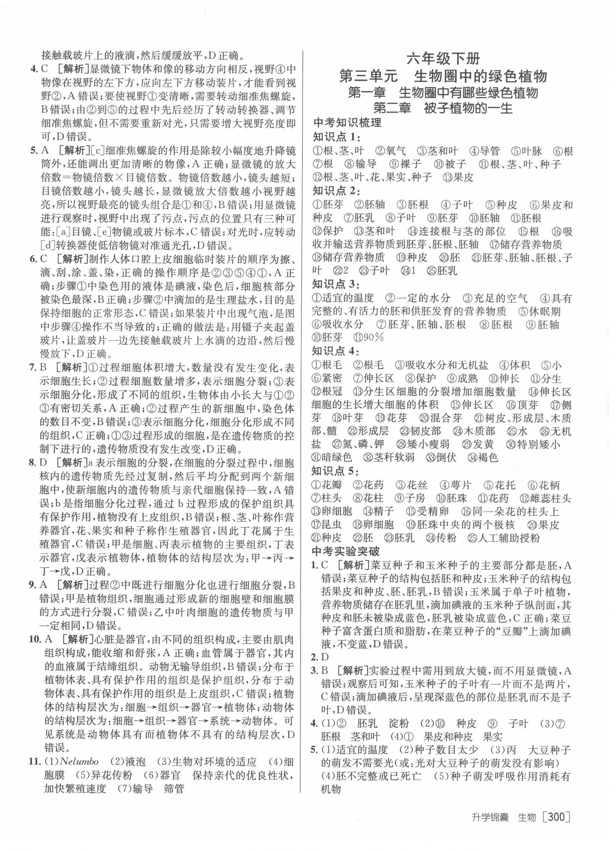 2022年升学锦囊生物泰安专版 第6页