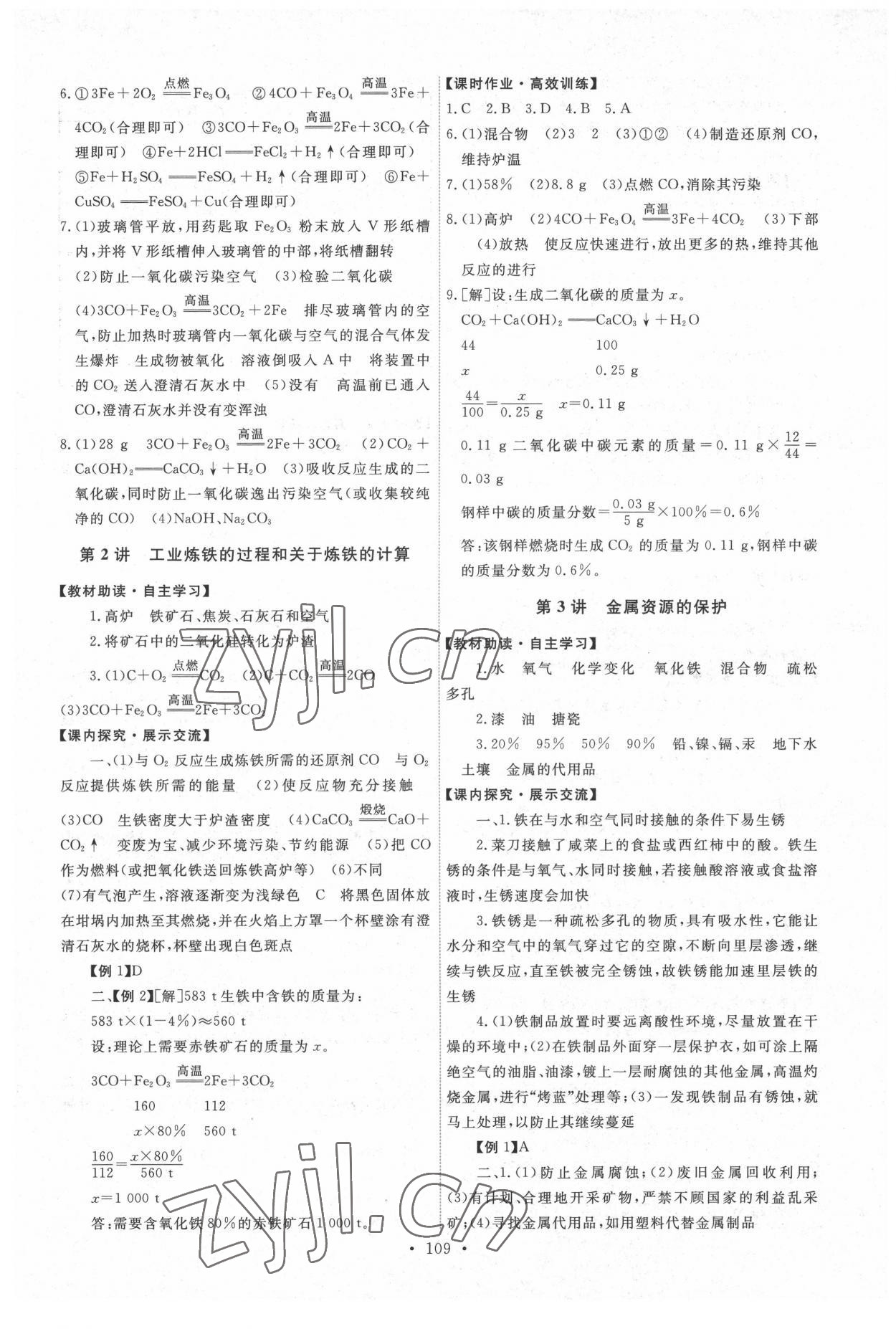 2022年能力培养与测试九年级化学下册人教版湖南专版 第3页