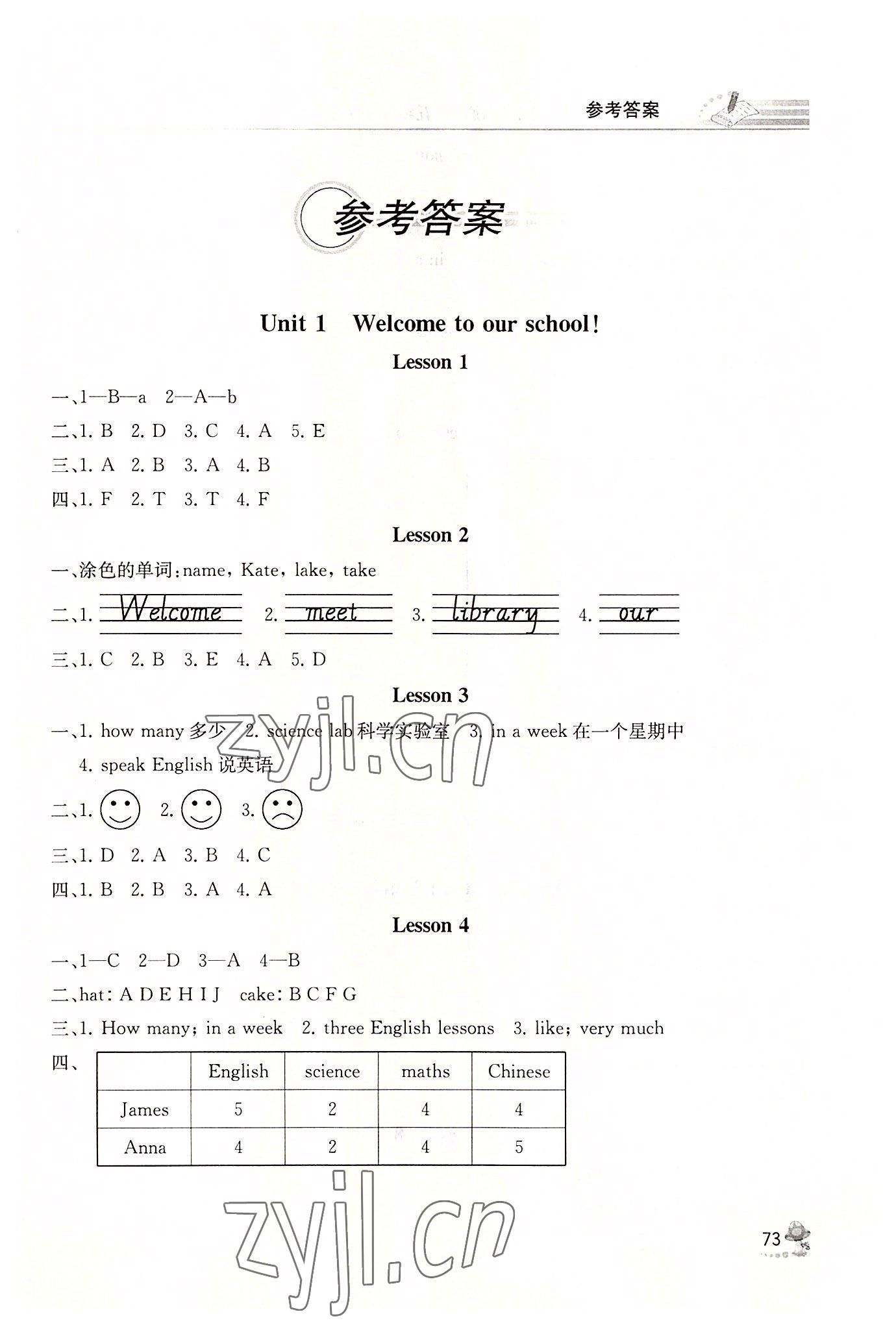 2022年同步練習冊人民教育出版社五年級英語下冊人教精通版彩版新疆專版 第1頁