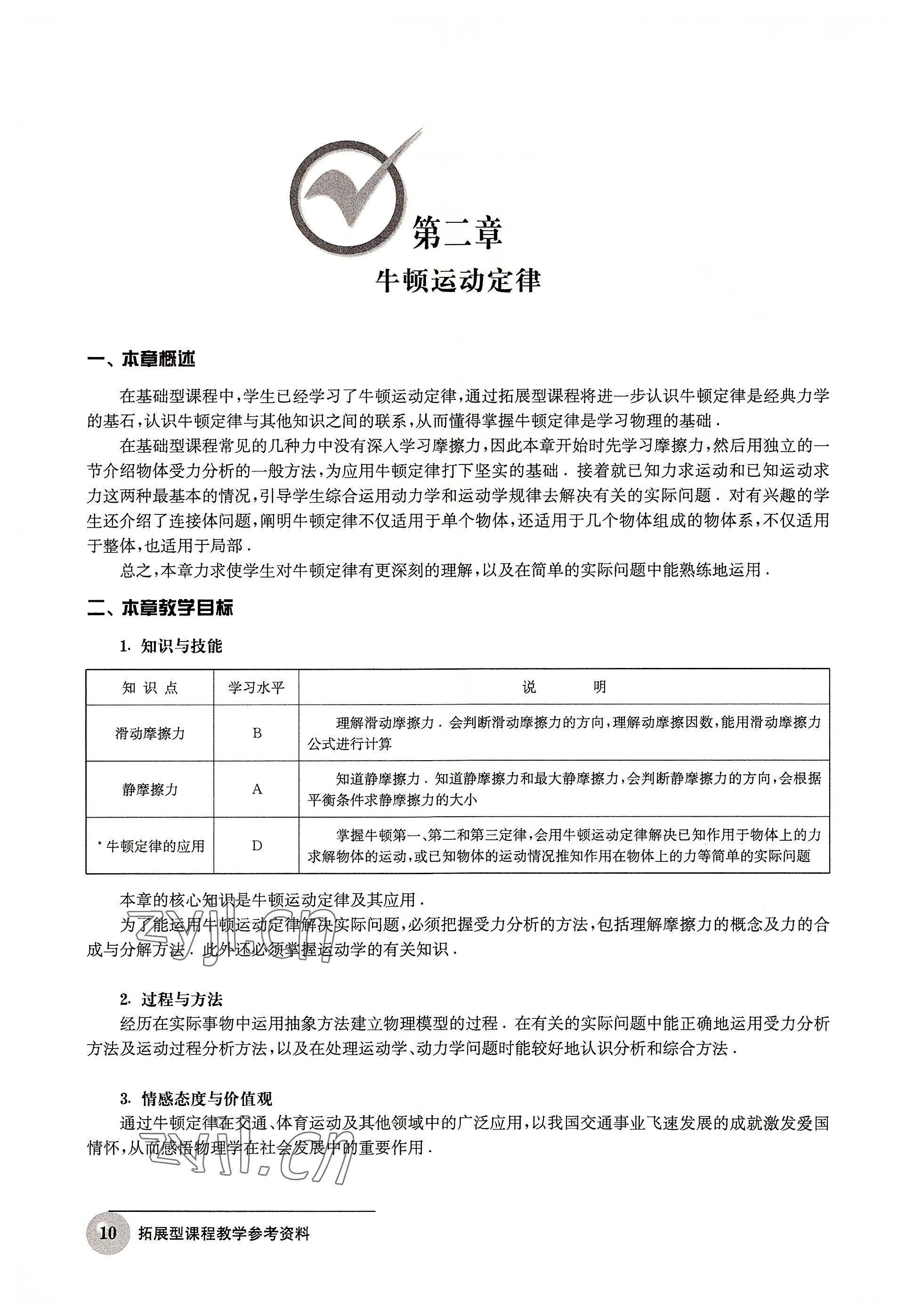 2022年练习部分物理拓展型课程 参考答案第10页