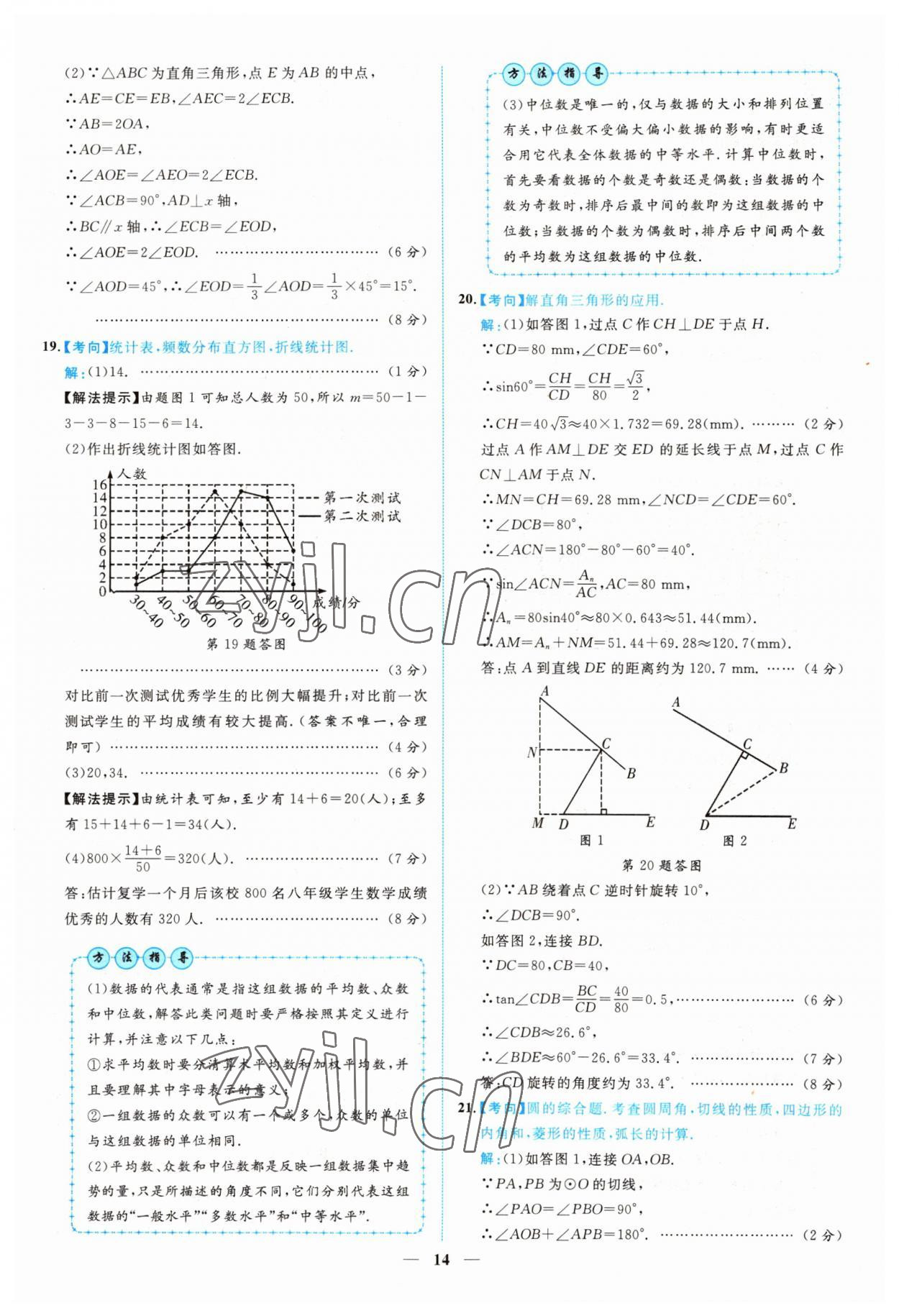 2022年中考金卷中考試題精編數(shù)學(xué)江西專(zhuān)版 參考答案第11頁(yè)