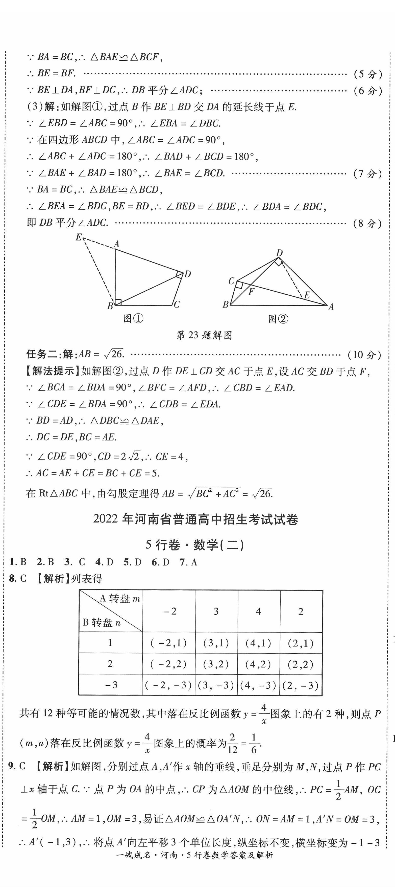 2022年一戰(zhàn)成名5行卷數(shù)學河南專版 第5頁